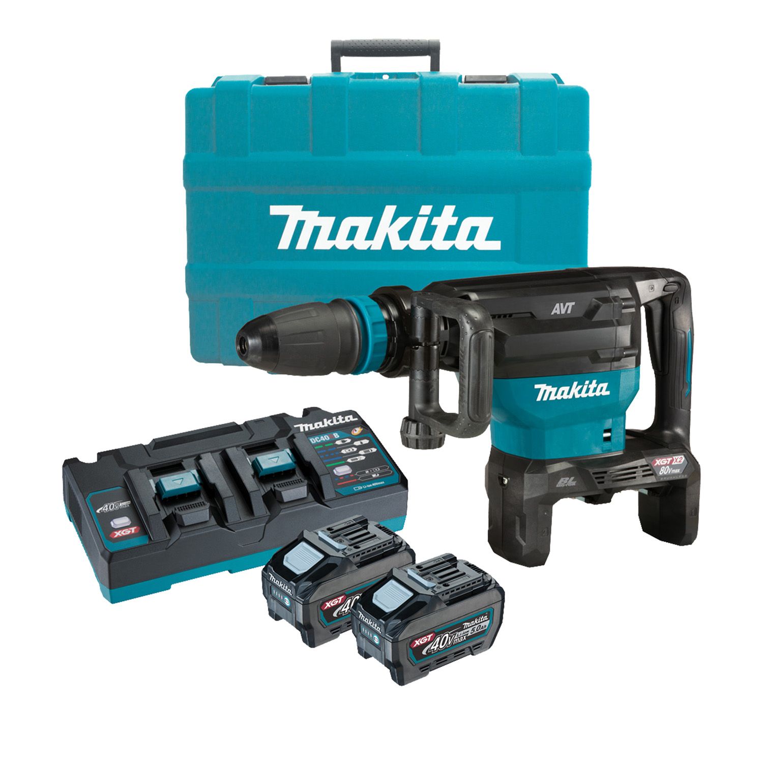 Makita® HM002GT201 80V Max (40Vx2) Max Brushless SDS Max