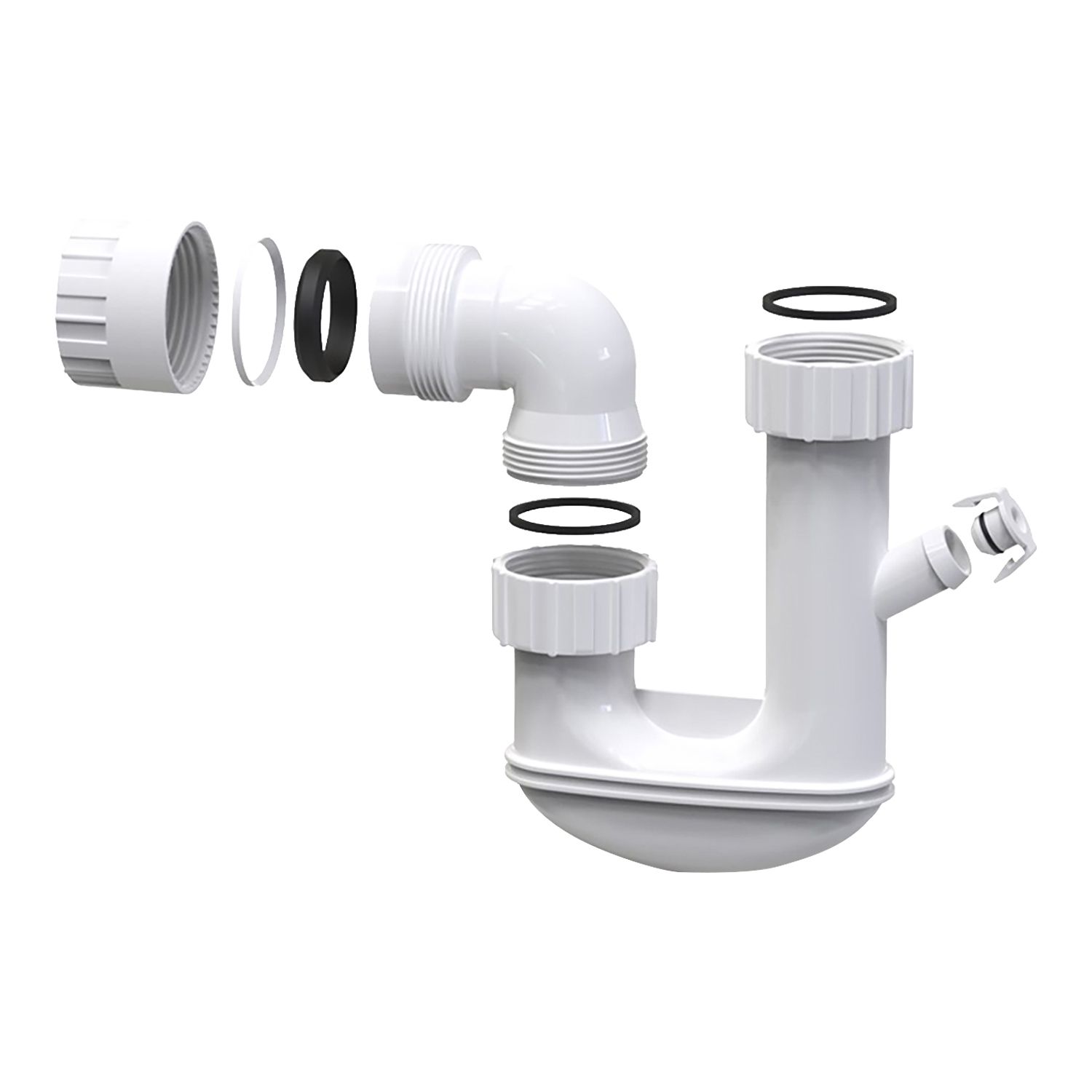 Holman PVC Standard P Trap - PVC Fitting | Bowens