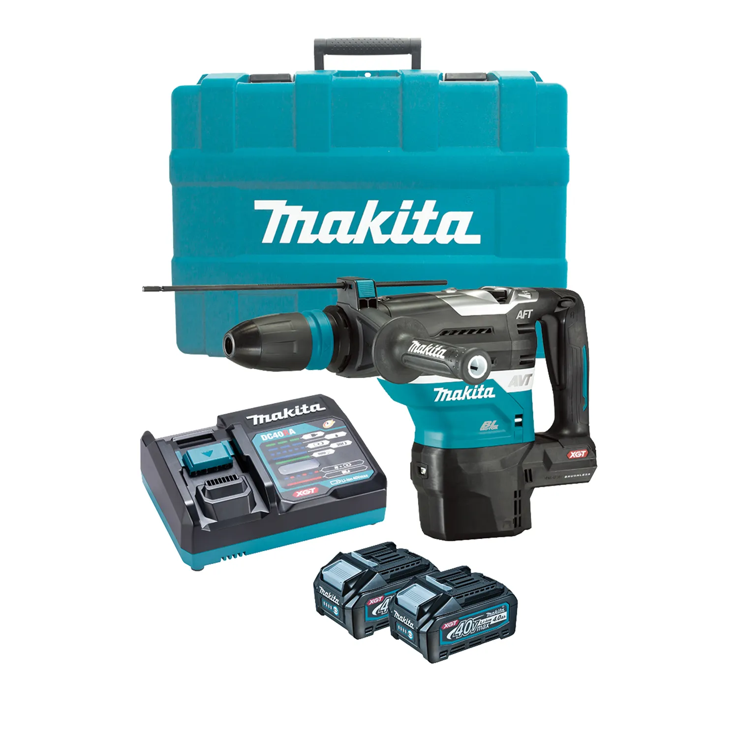 HR005GM201_01_01_c405298bd2d83921330274c4991cea40b797d604_RS72_HR005GM201 Makita® HR005GM201 40V Max Brushless SDS Max Rotary Hammer Drill Kit