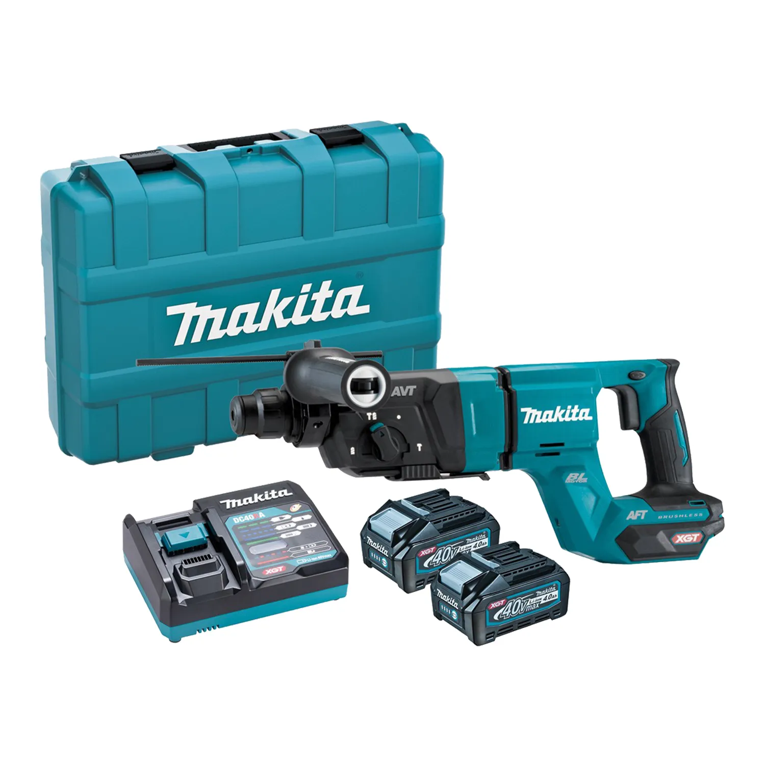 HR007GM201_01_01_03b02bf4337b1cfb4690d7342318c53d7a2a4ad9_RS70_HR007GM201 Makita® HR007GM201 40V Brushless SDS+ Rotary Hammer Drill Kit