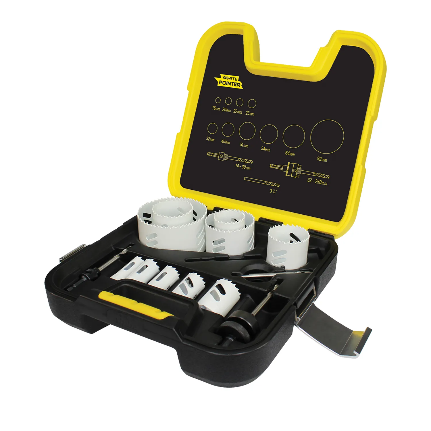 Tradies White Pointer Holesaw Kit 13 Piece