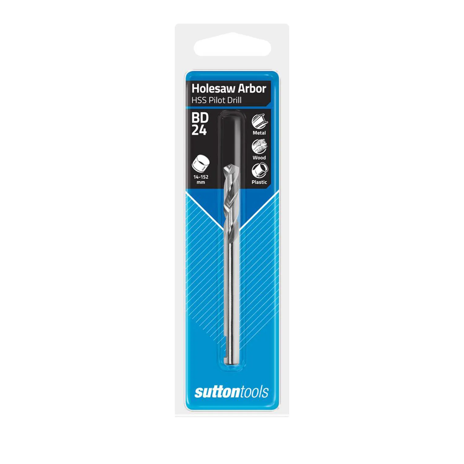 Sutton Tools BD24 Holesaw Arbor HSS Pilot Drill