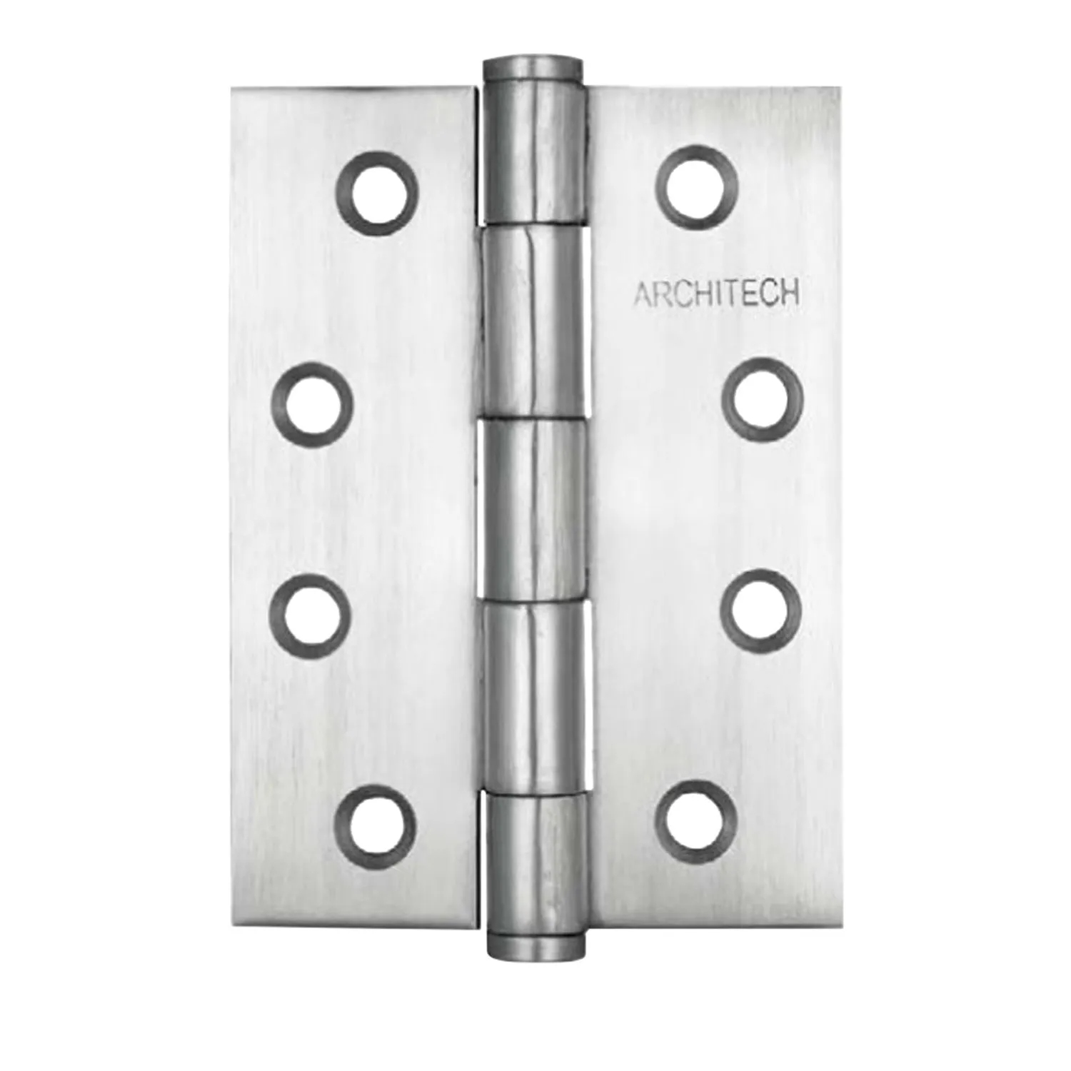 Architec® Classic Butt Hinge Button Tip Brushed Stainless Steel