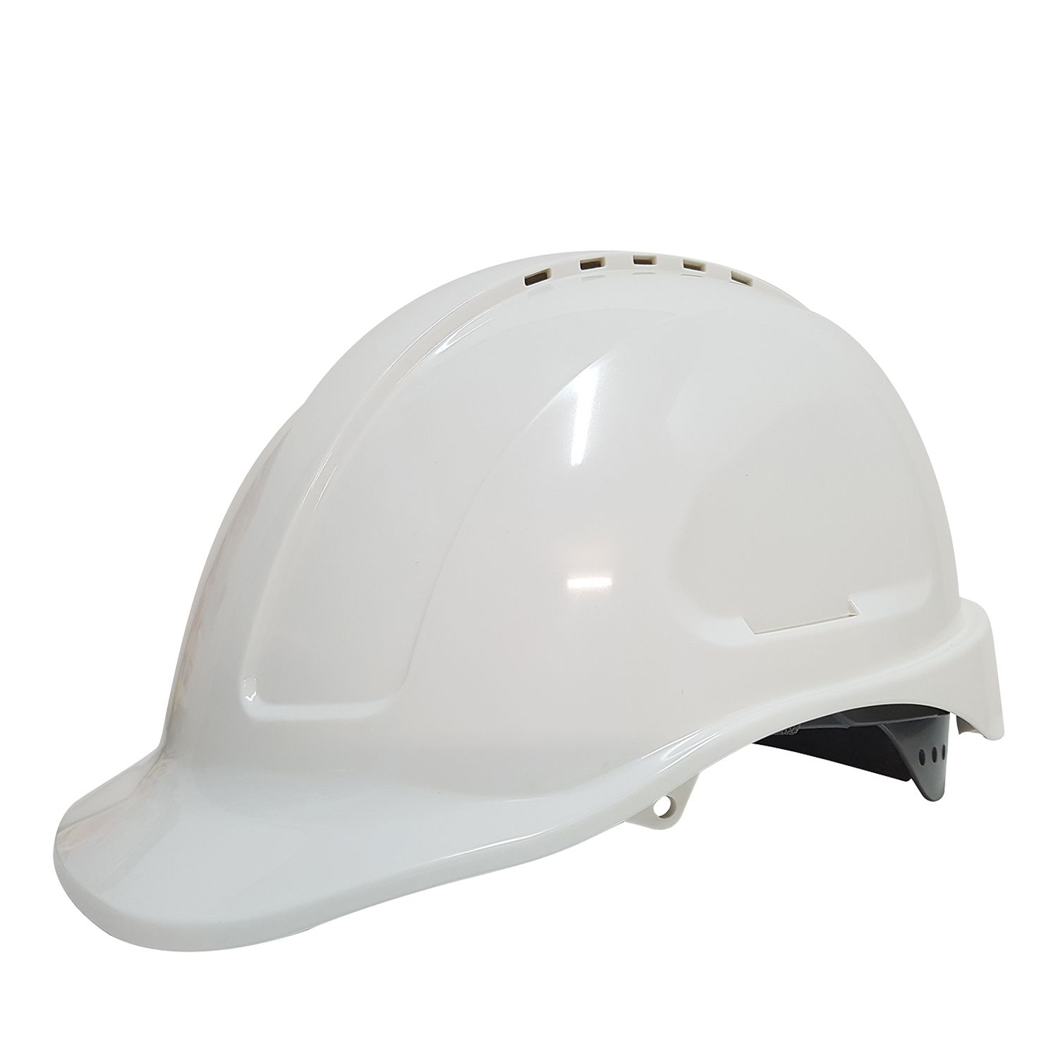 Maxisafe® Long Peak Vented Hard Hat With Sliplock Harness White | Bowens