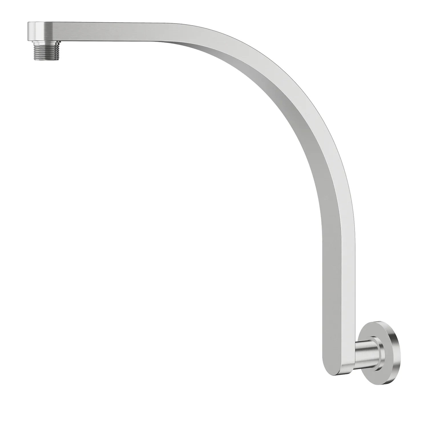 Interbath® Iris Round Shower Arm Brushed Nickel