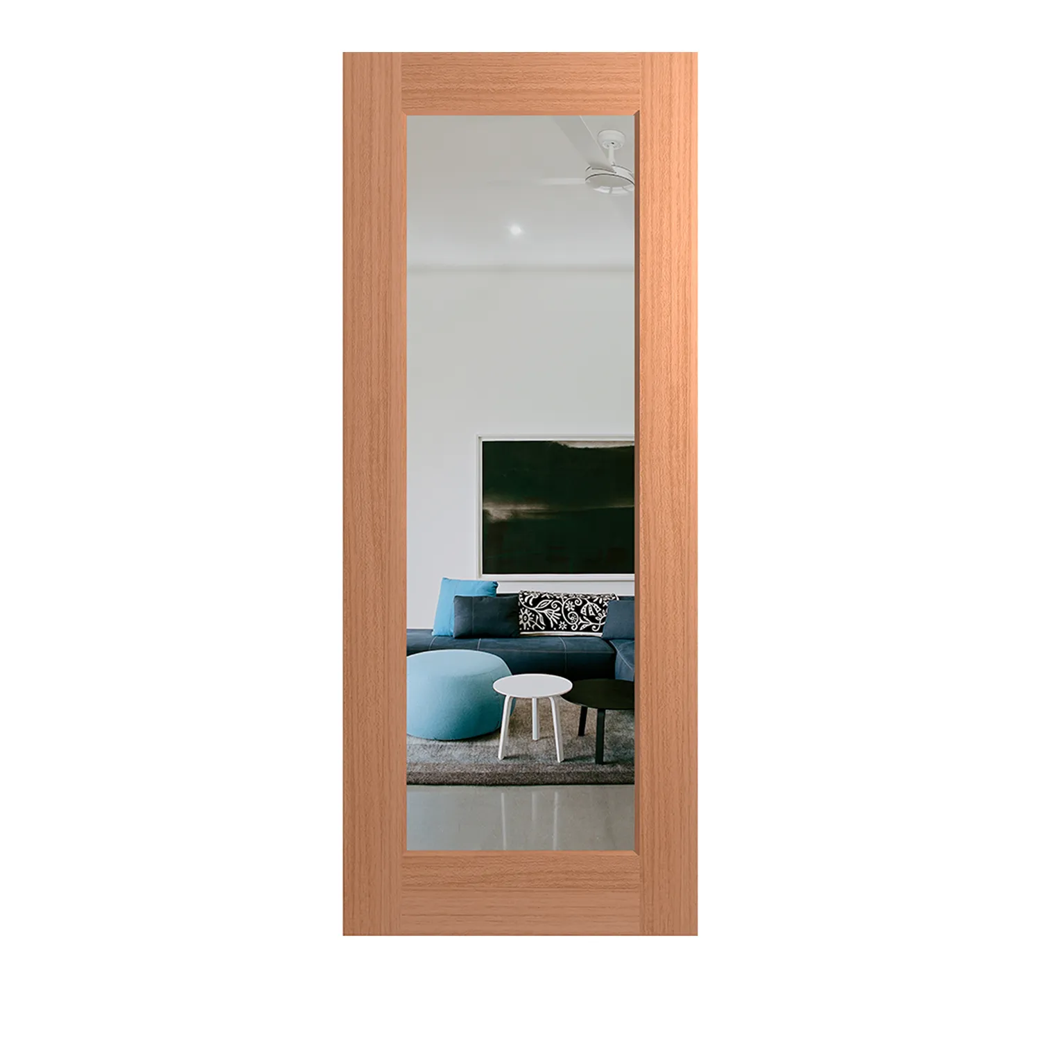 Hume Entrance Door Full Lite Joinery JST1 SPM BAL12.5 Double Glazed Frost