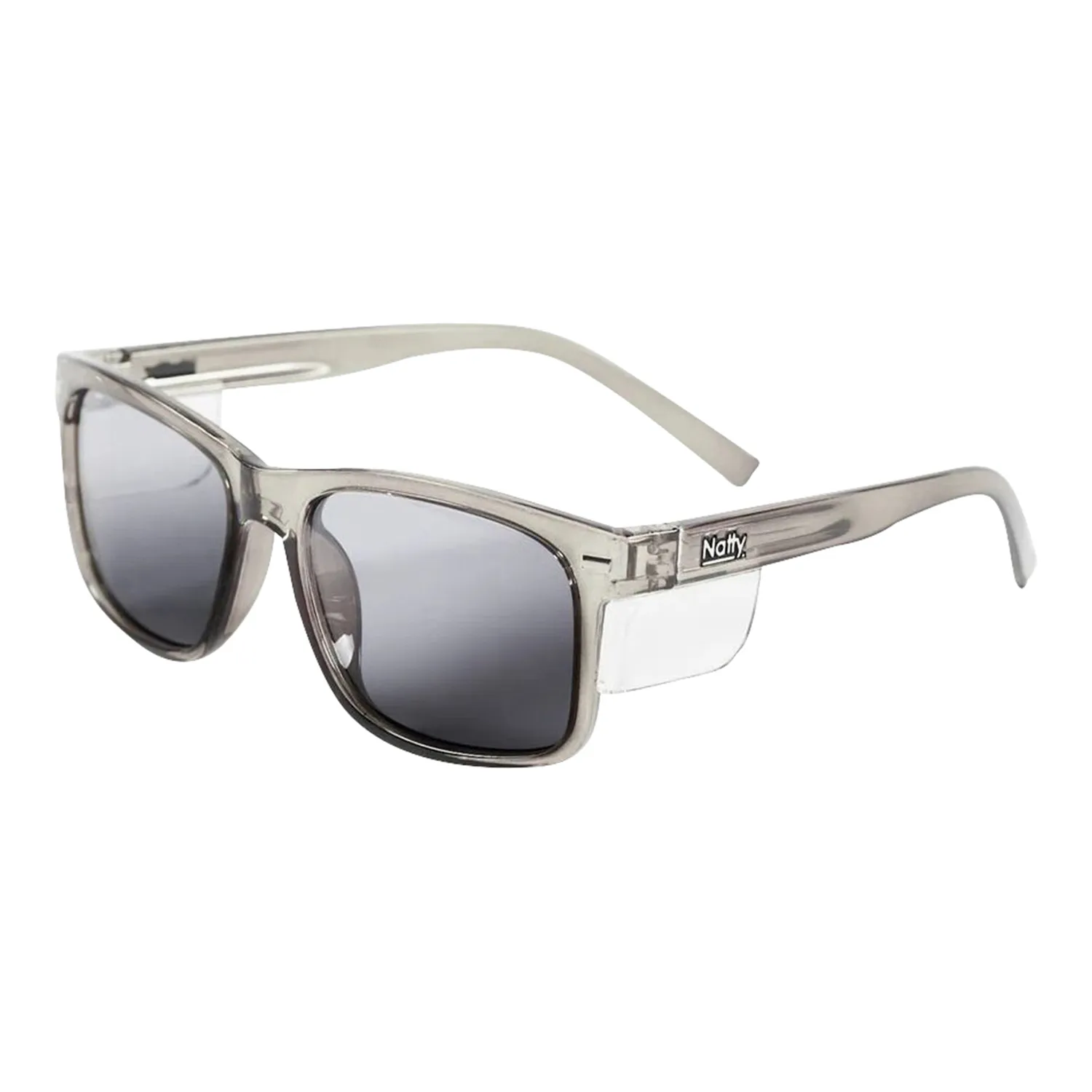 Natty Workwear Kenneth Safety Glasses Steel Coloured Frame Photochromic Lens