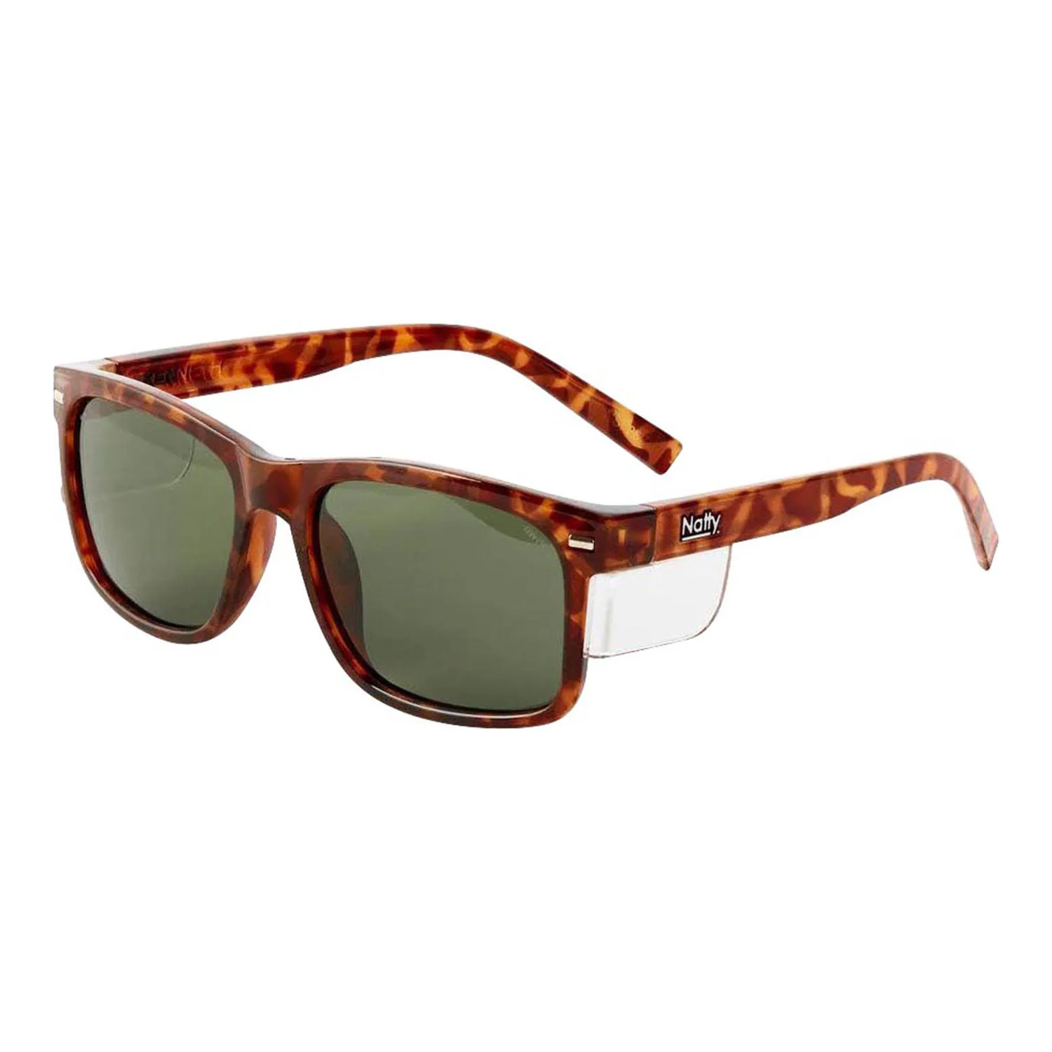 Natty Workwear Kenneth Safety Glasses Tortoise Frame Polarised G15 Lens
