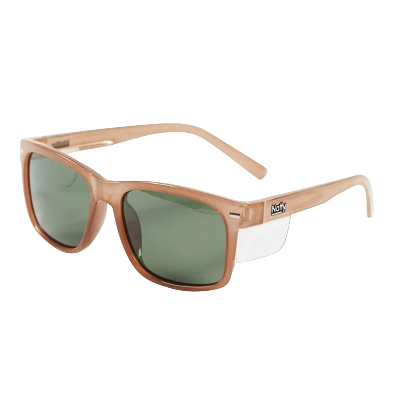 Natty Workwear Kenneth Safety Glass Bone Frame Tinted G15 Lens