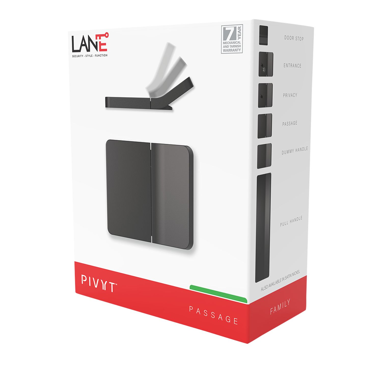 Lane PIVYT™ Leverset Matte Black Bowens