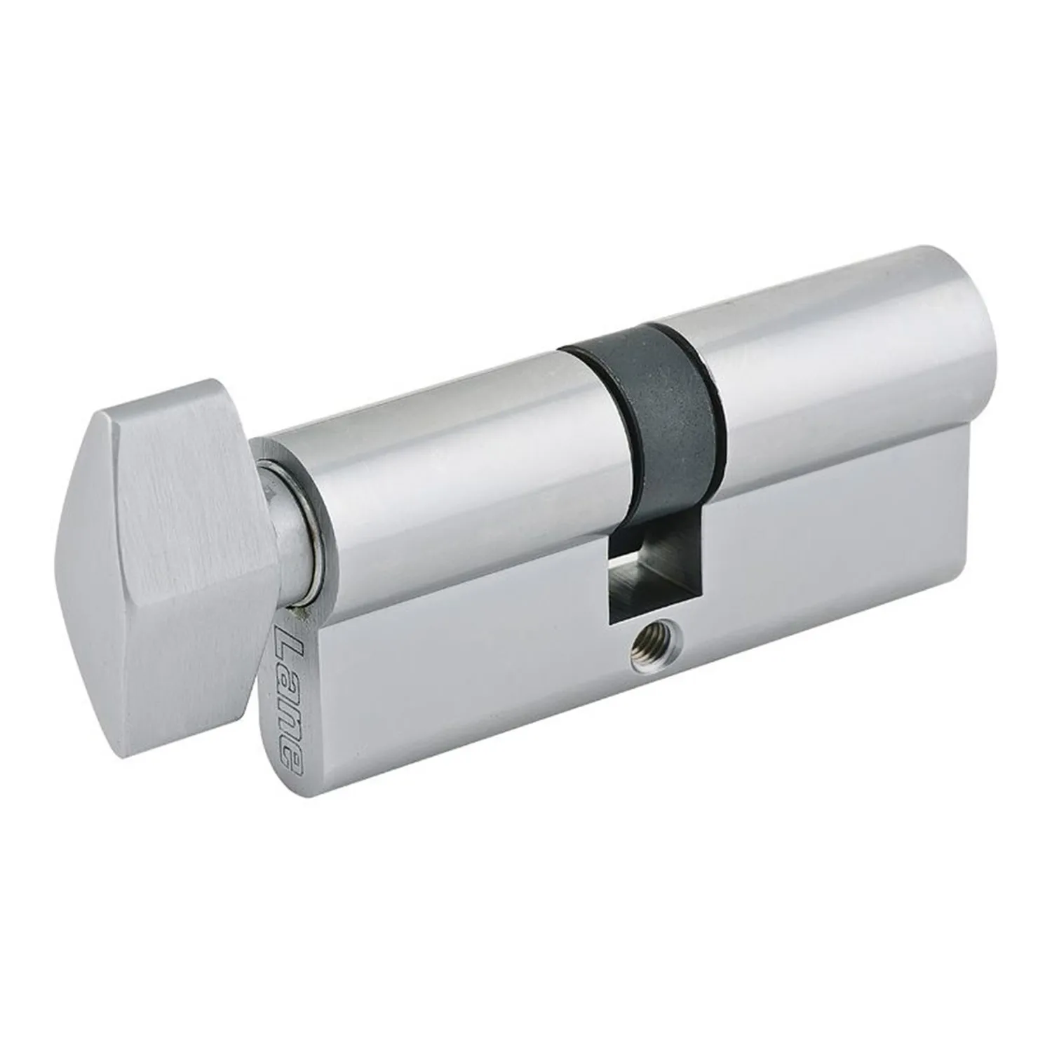 Lane Euro Fixed Cam Cylinder Satin Stainless Steel
