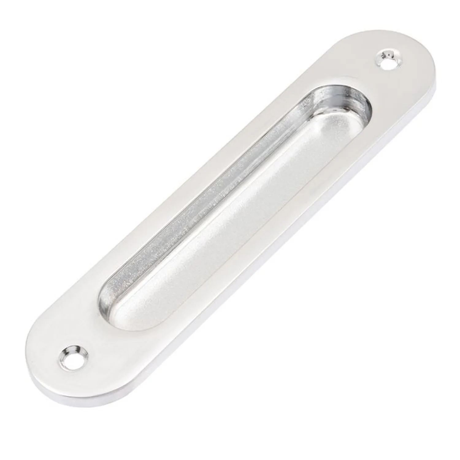 Lane Standard Round Flush Pull Brushed Satin Chrome