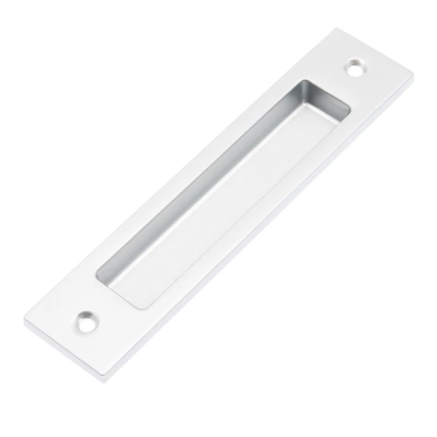 Lane Standard Rectangular Flush Pull Brushed Satin Chrome