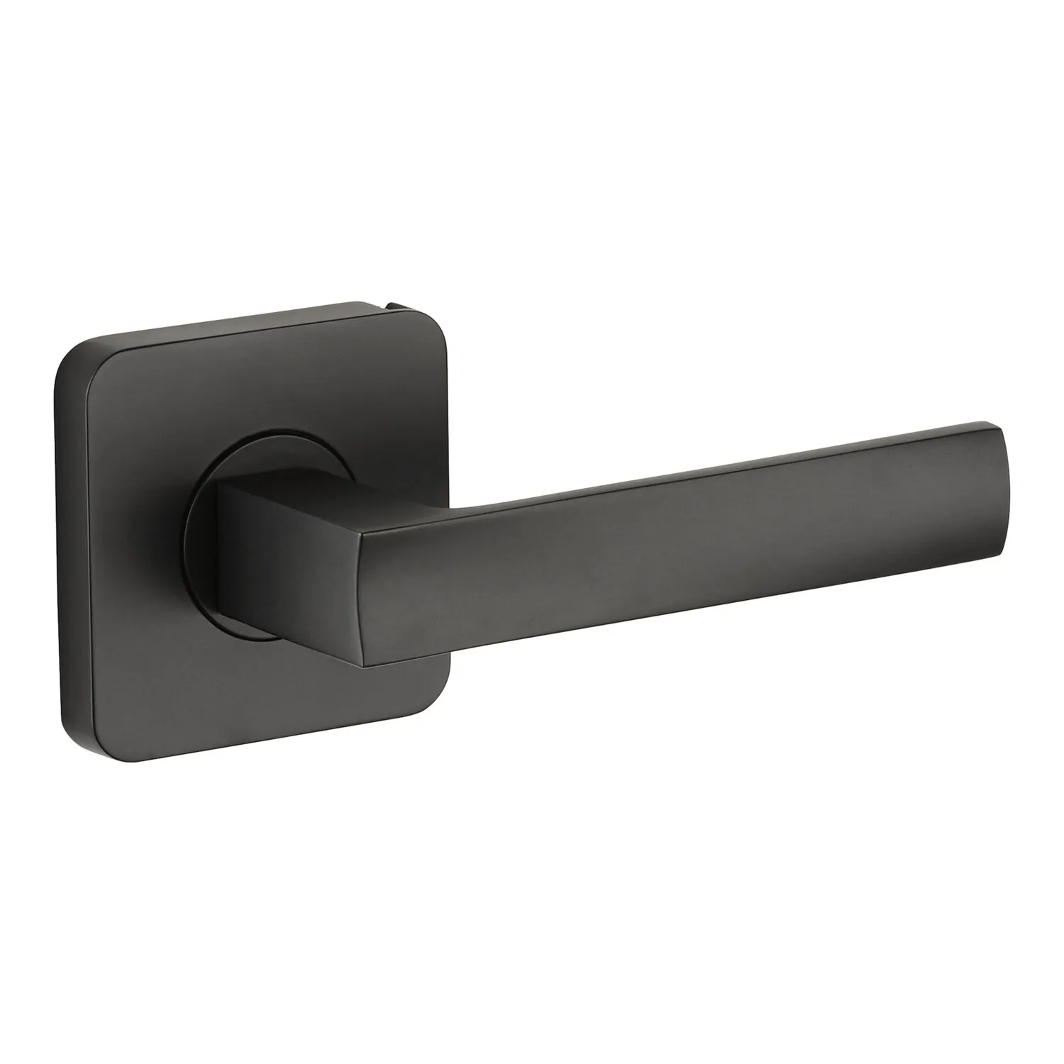 Lane Oxford Leverset with Square Round Rose Matte Black