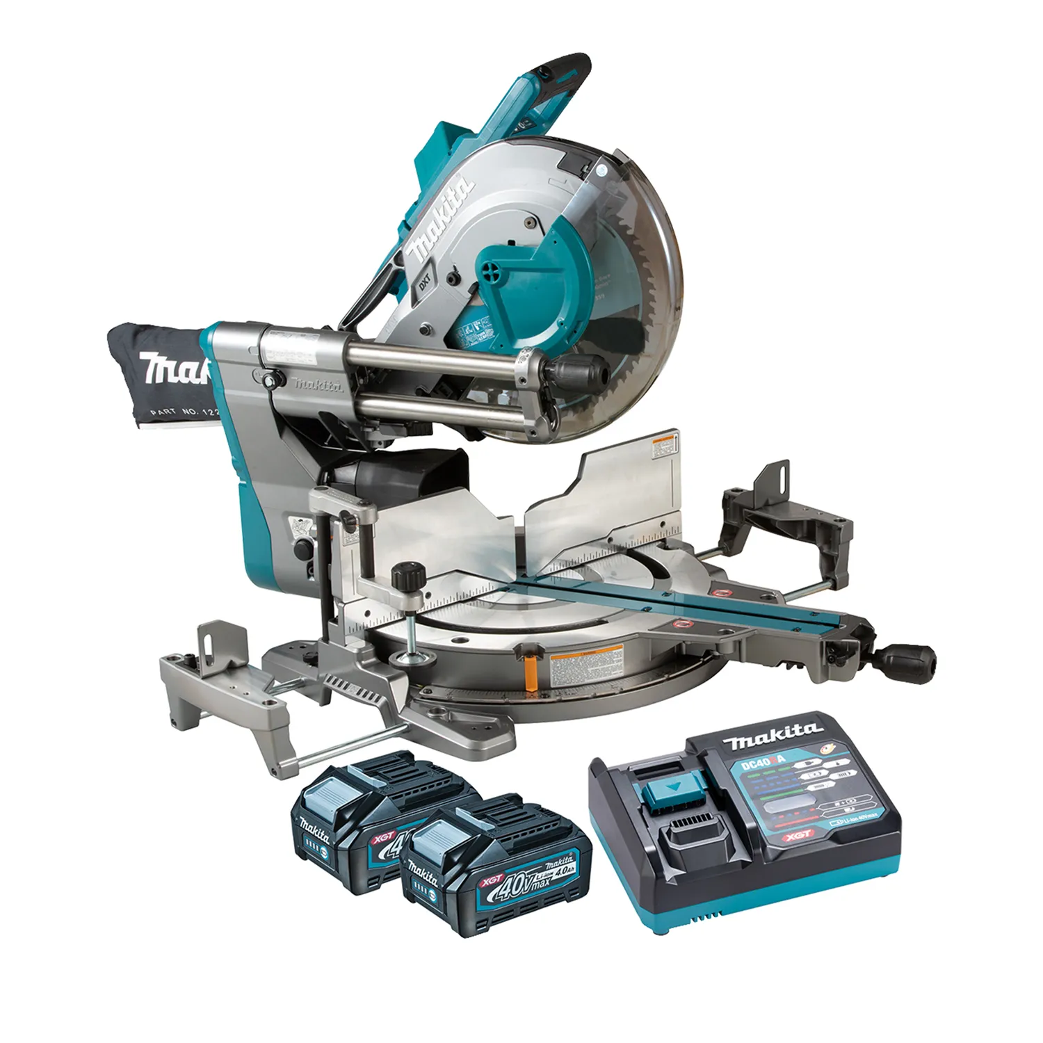 Makita® 40V 4.0Ah Brushless Slide Compound Saw Kit