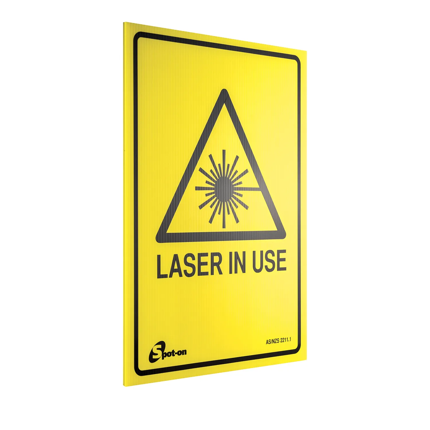 LS30018_01_01_6359889550f31b8485f2125e3481901fbb56b11e_LS30018_0 Spot-on Laser Safety Sign