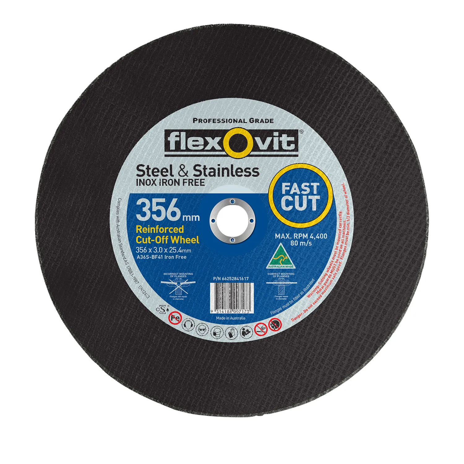 Flexovit® A36SB Metal Cut Off Wheel