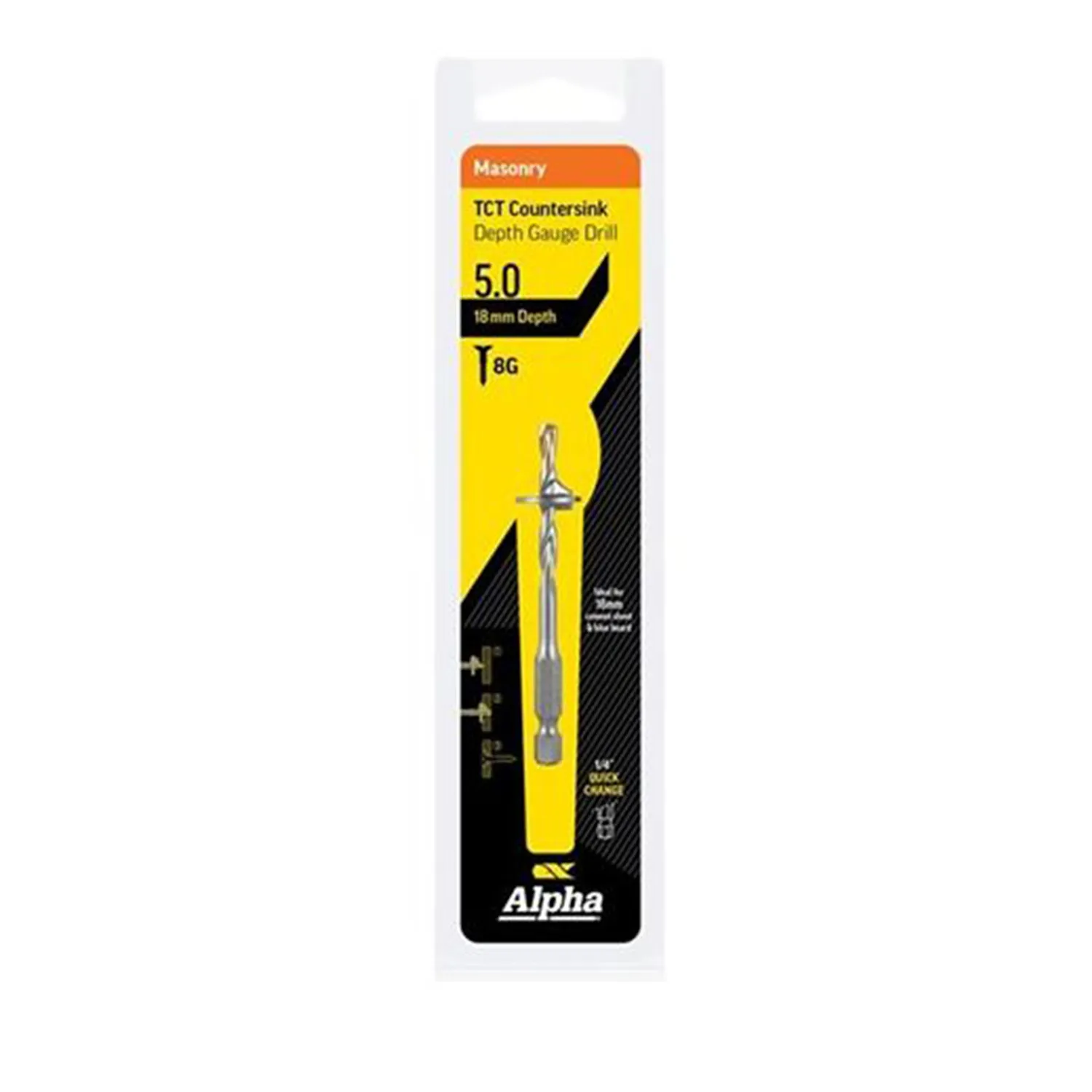 Alpha TCT Masonry Countersink Drill Bit