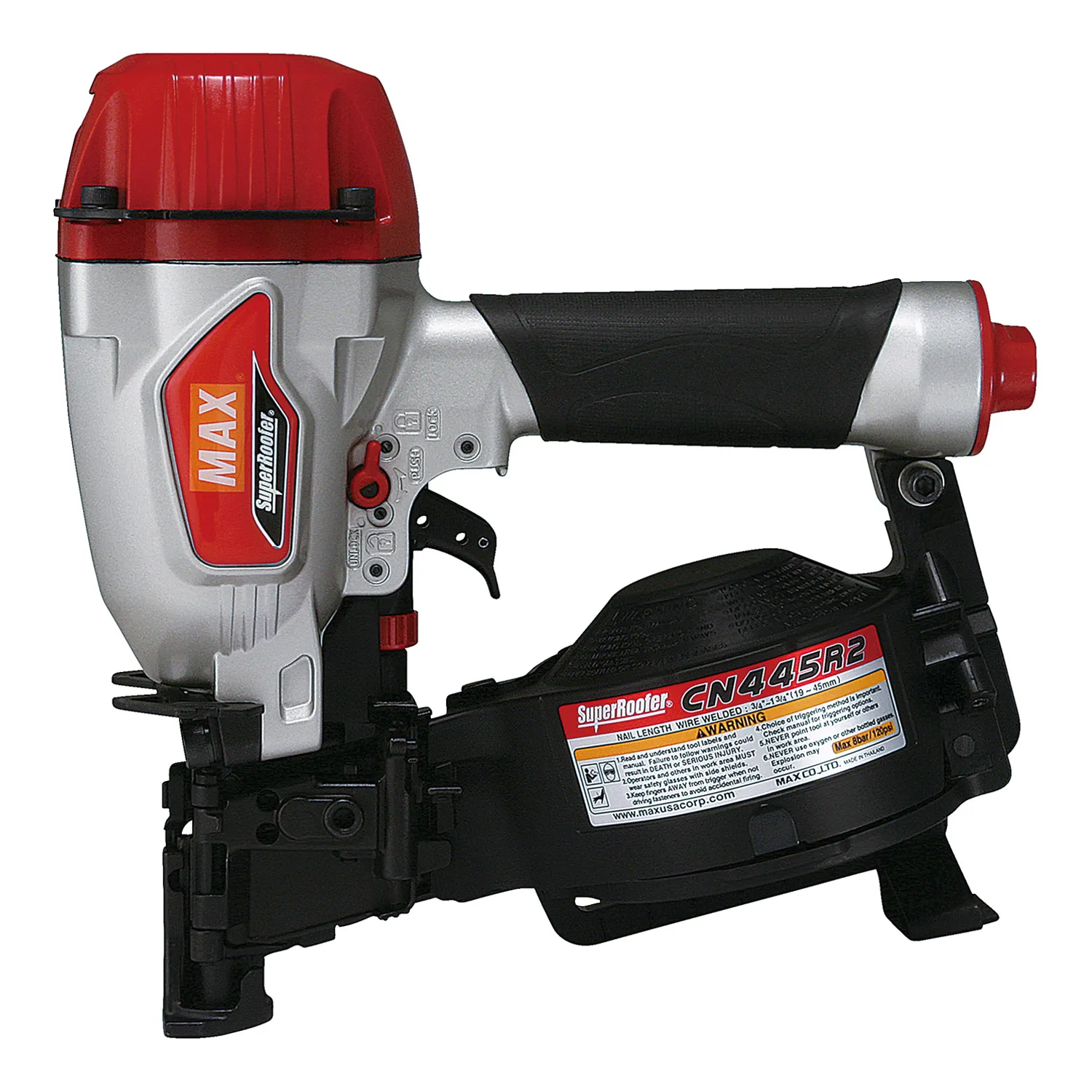 Max CN445R2 SuperRoofer® Roofing Coil Nailer