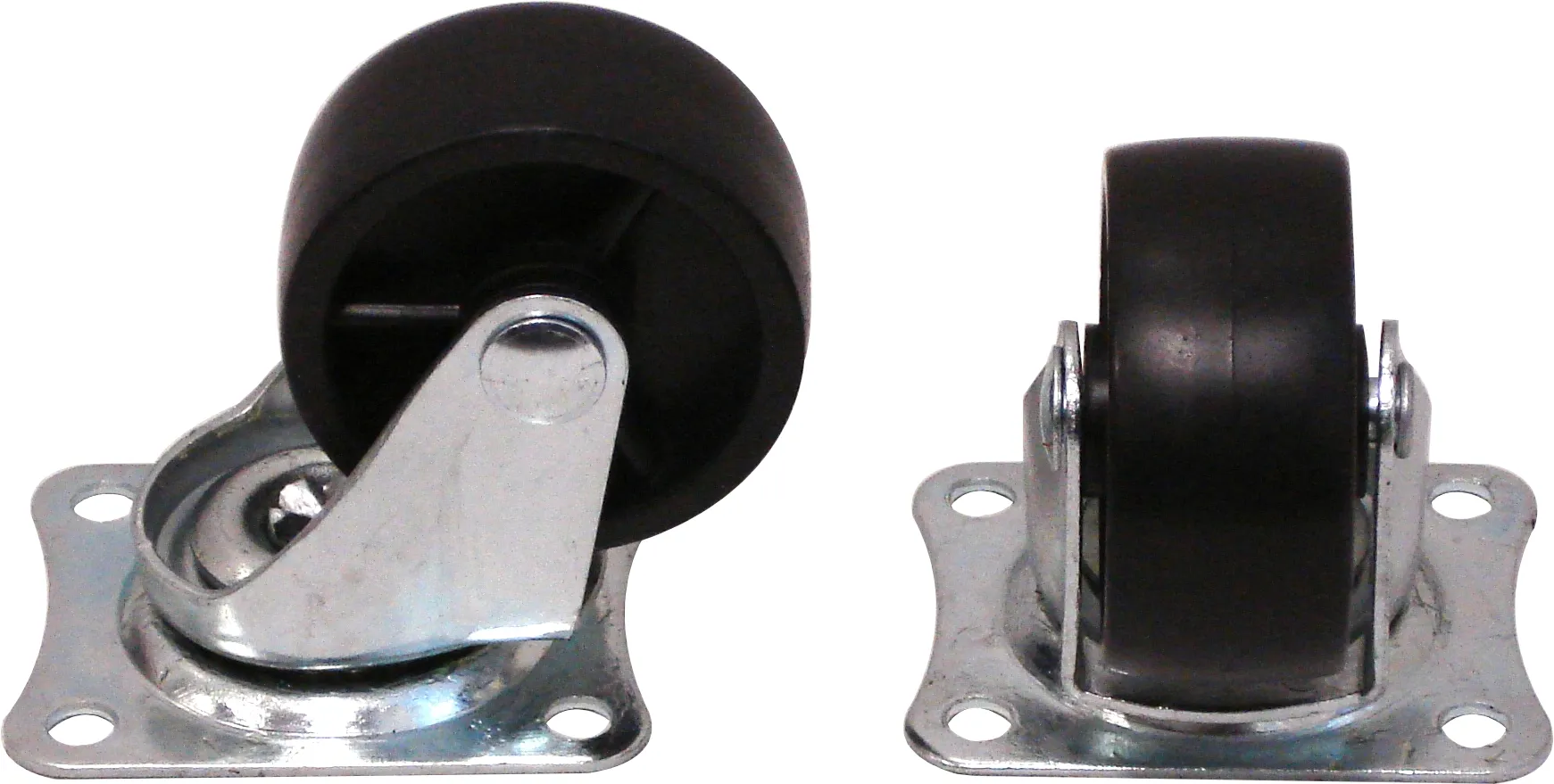 Medalist Swivel Plastic Castor Black