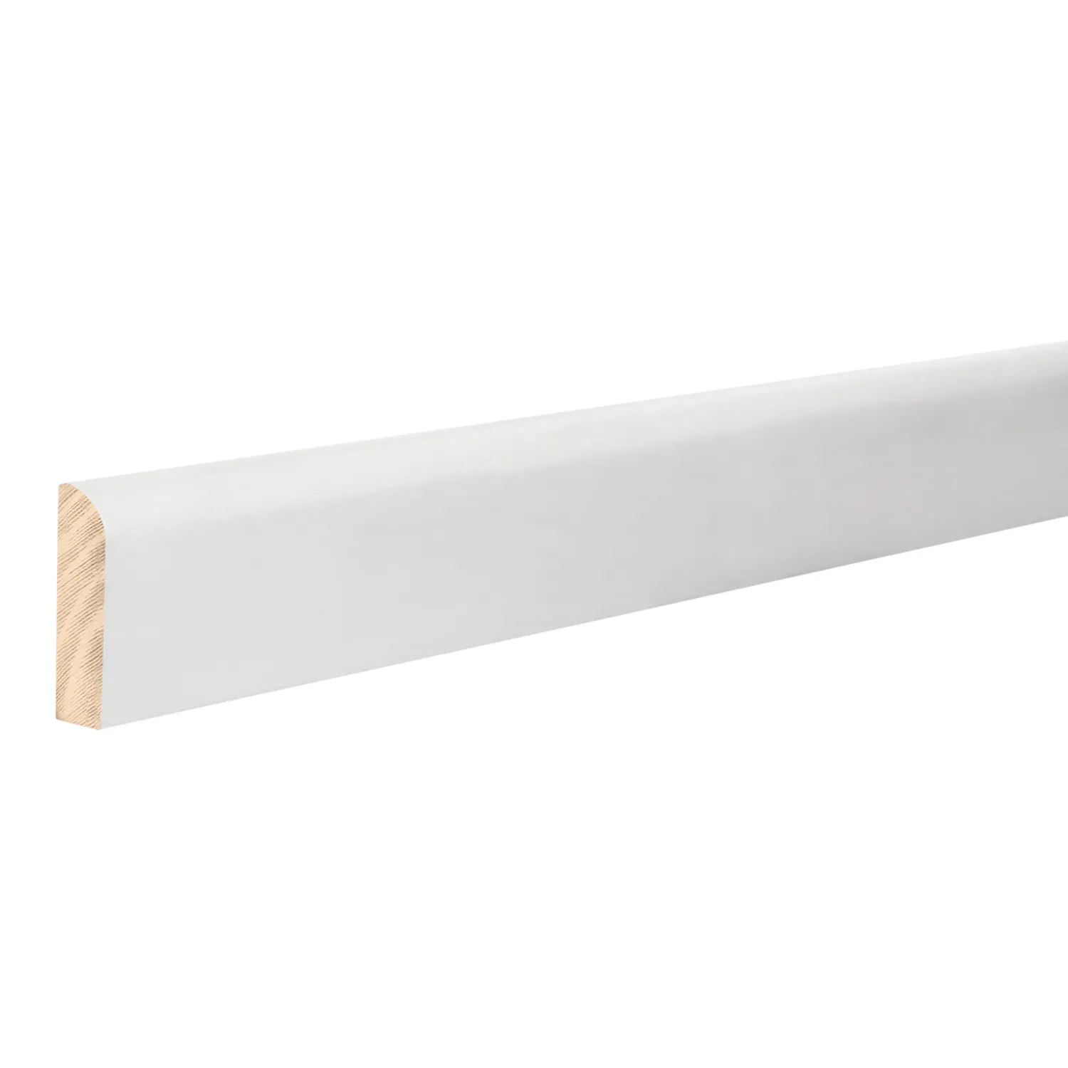 18mm Pine Architrave & Skirting Bullnose FJ Primed