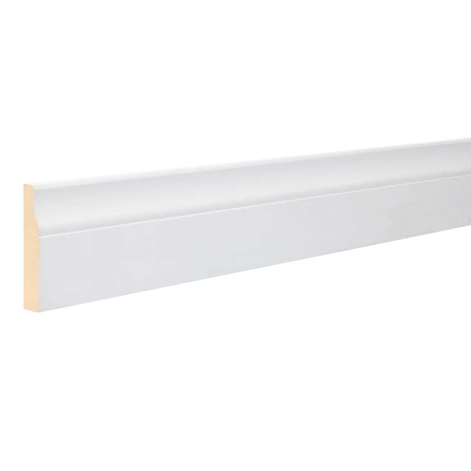 18mm Pine Architrave & Skirting Lambs Tongue FJ Primed