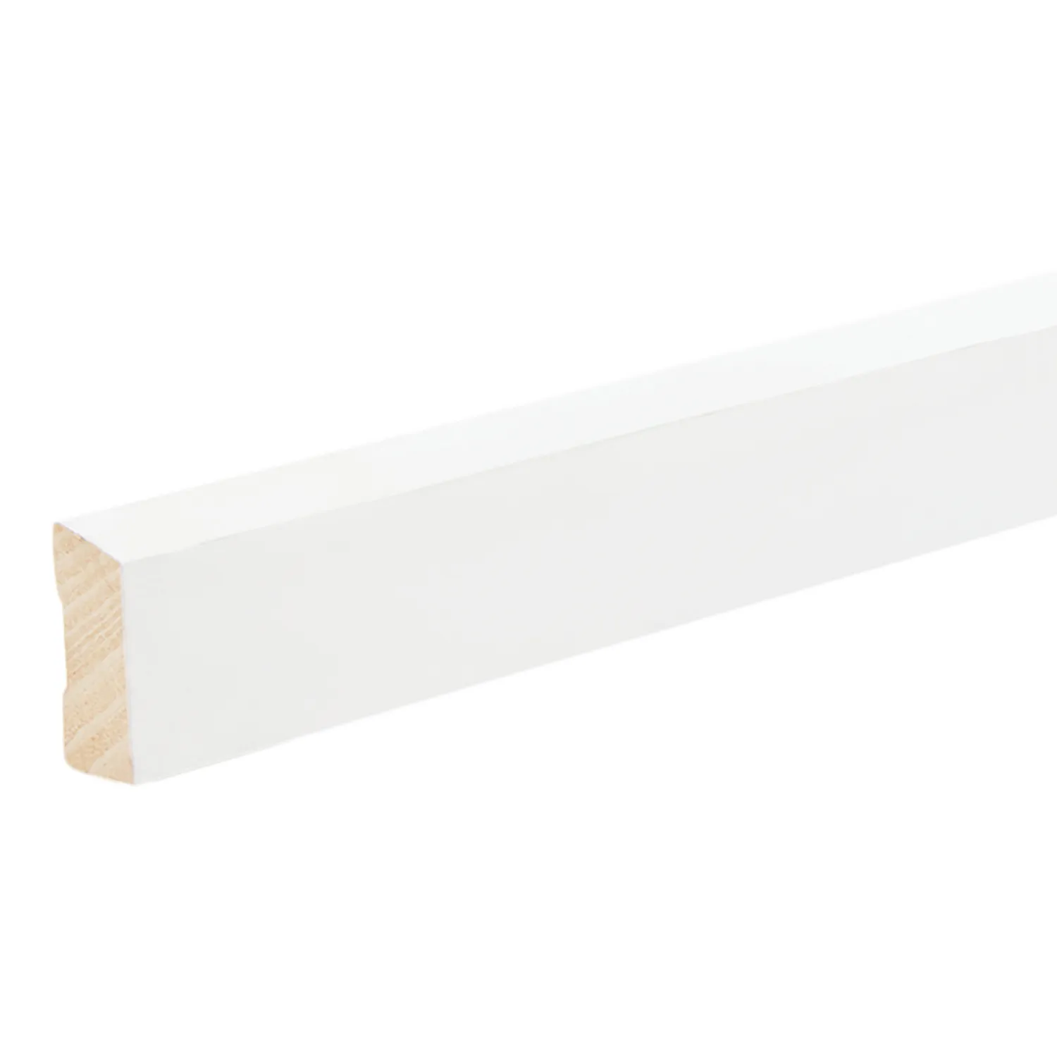 18mm Pine Architrave & Skirting Single Bevel FJ Primed