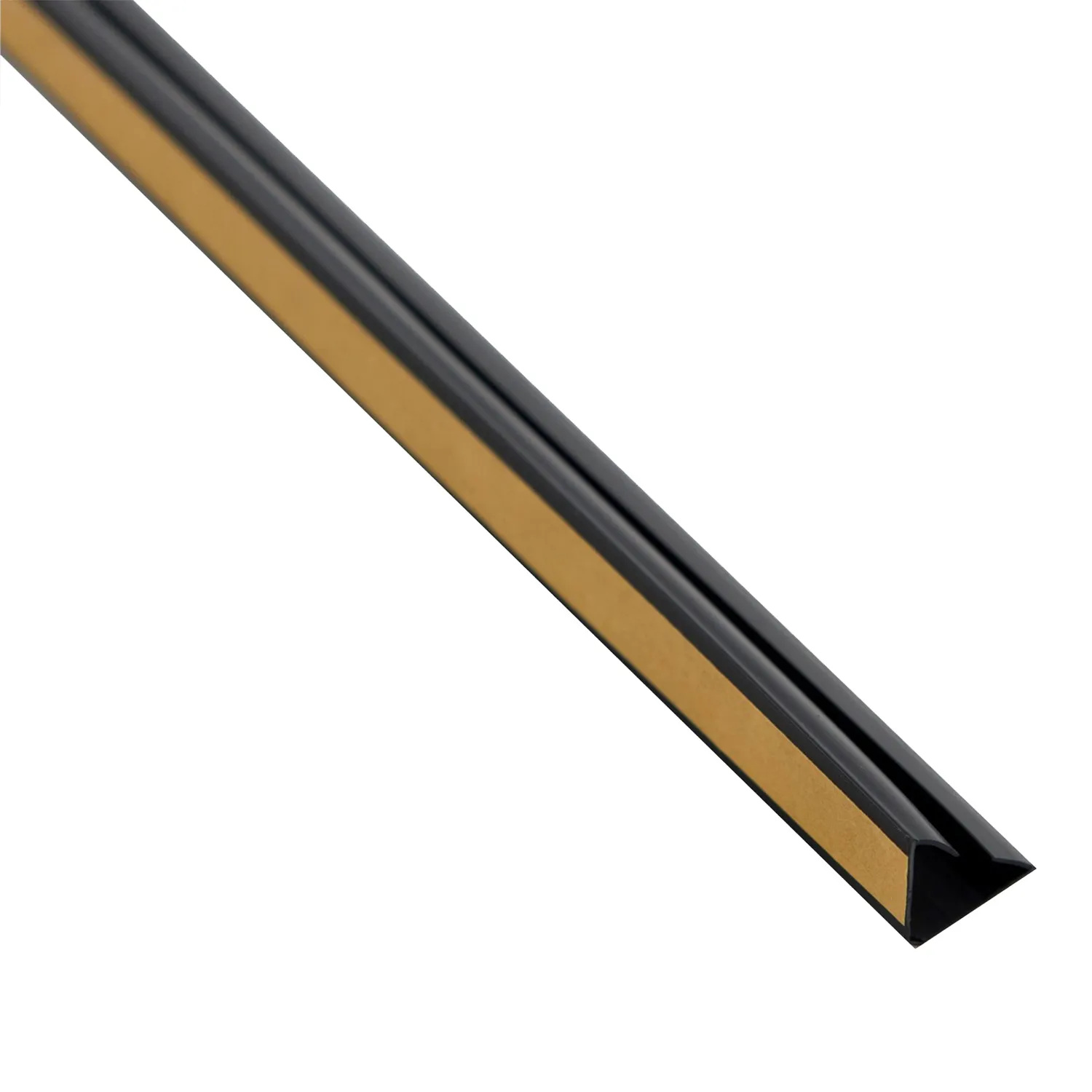 Novas Self Adhesive Perimeter Door Seal Long Single Black