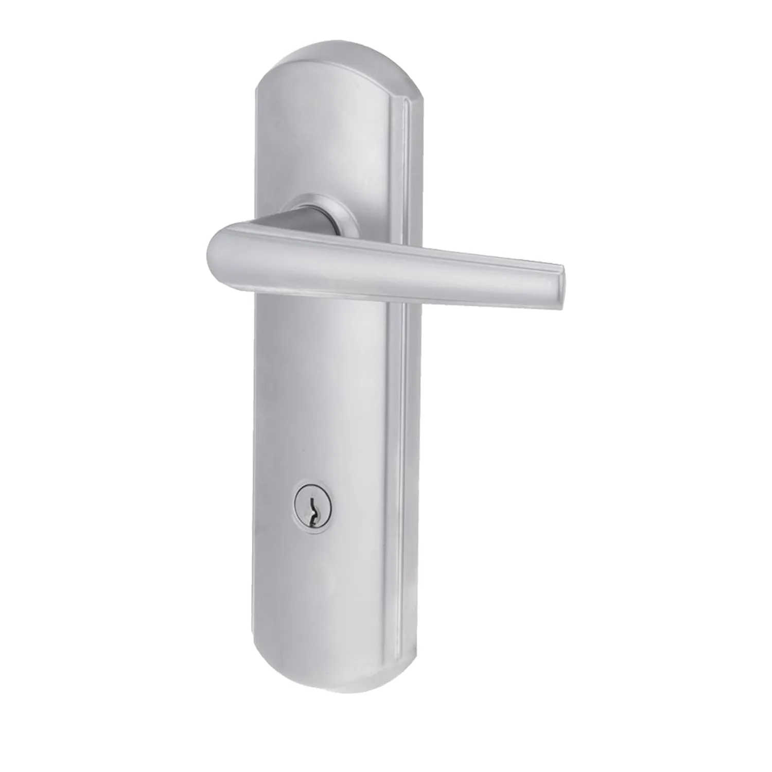 NX121L2SP5PK_01_01_8a0786a1de7f3269e585d246ebeef46b5a222d51_NX121L2SP5PK_1 Lockwood Nexion® Classic Mechanical Entry Lockset Spire Lever Satin Chrome Pearl