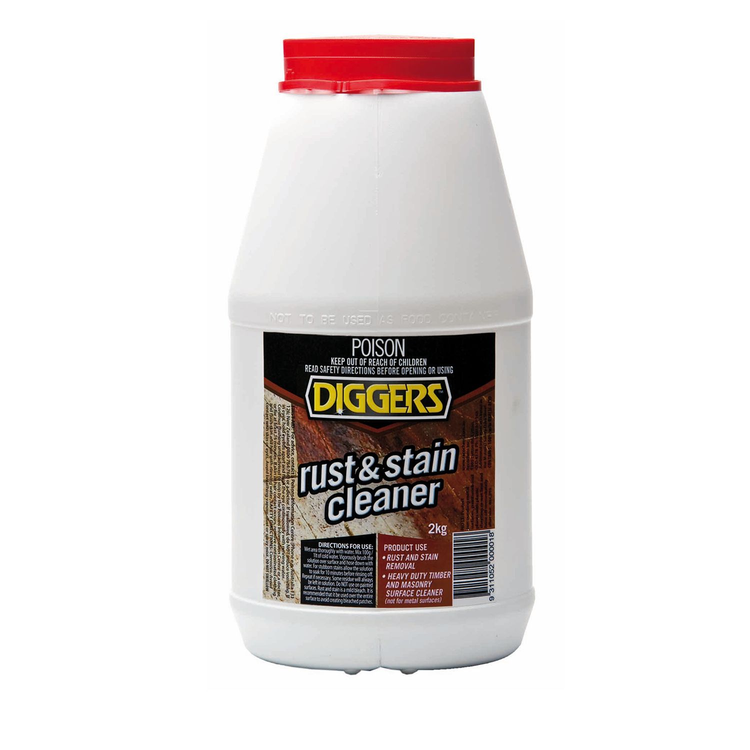 Diggers™ Rust & Stain Cleaner Concentrated Oxalic Acid Bowens