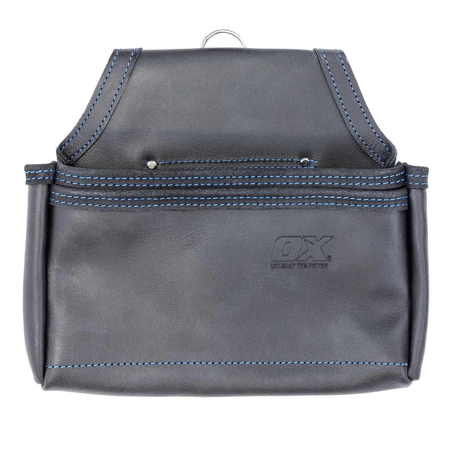 OX® 2 Pocket Leather Nail Bag Black Bowens