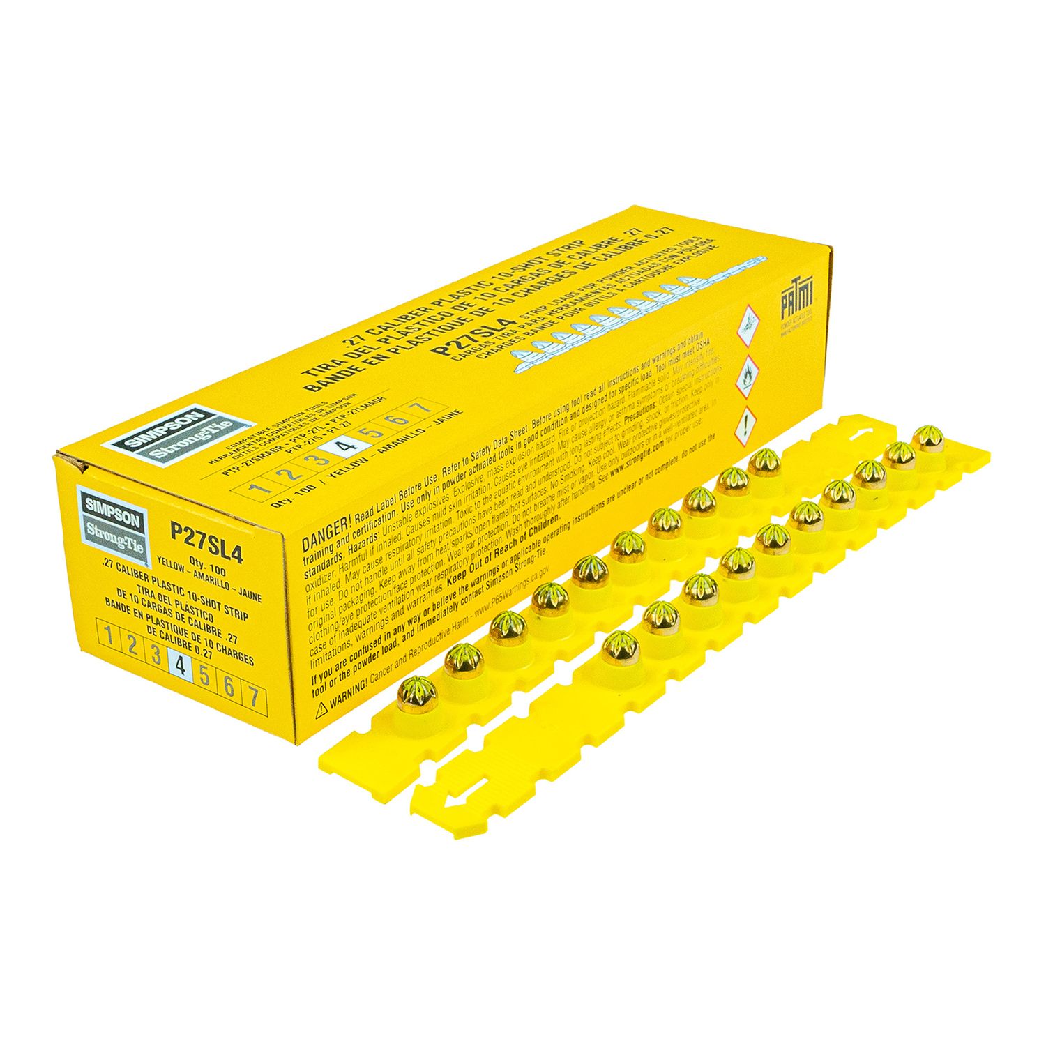 Simpson Strong-Tie® P27SL4 Powder Load Strip Yellow | Bowens