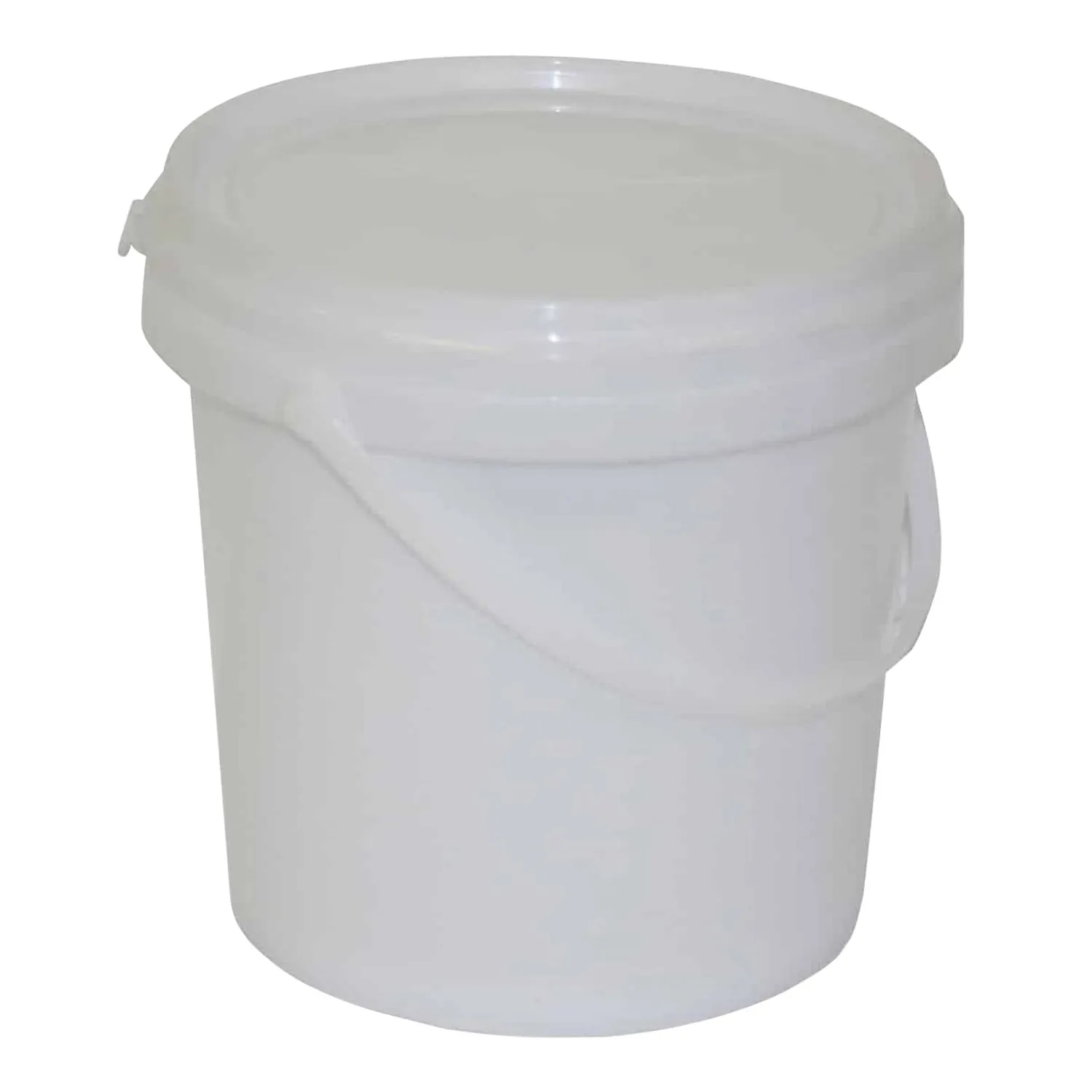 Queen Plastic Bucket with Lid White