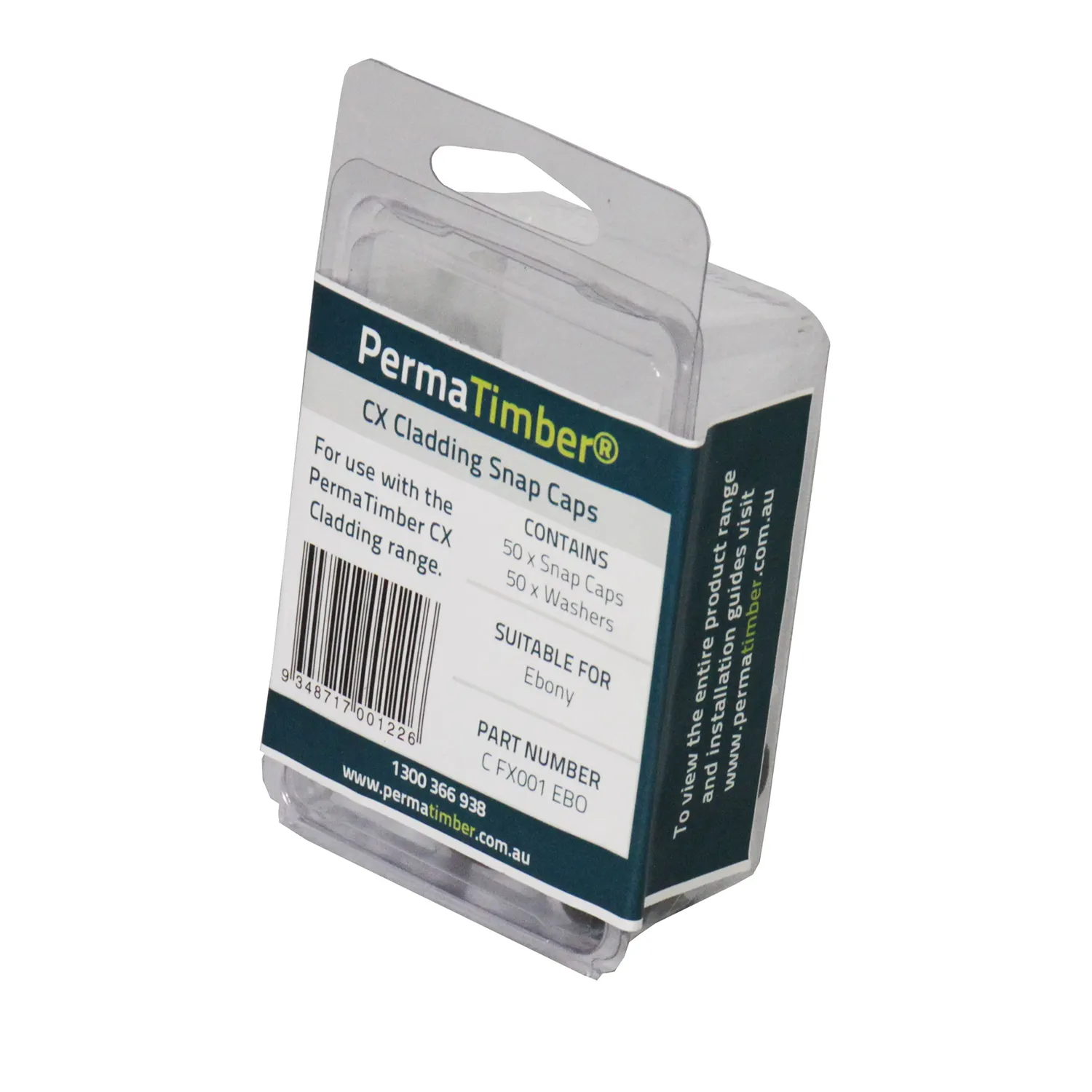PECSCEB_01_01_a1f90a8a0acbb7aa14cb09574a24b87cfdc6814e_PECSCEB_0 PermaTimber® CX Original Snap Caps Ebony