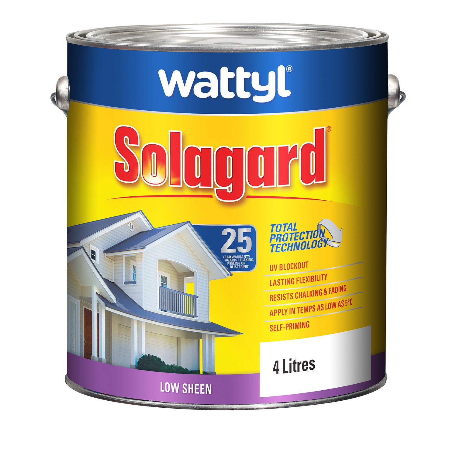 Wattyl® Solagard Low Sheen Exterior Paint Black Bowens