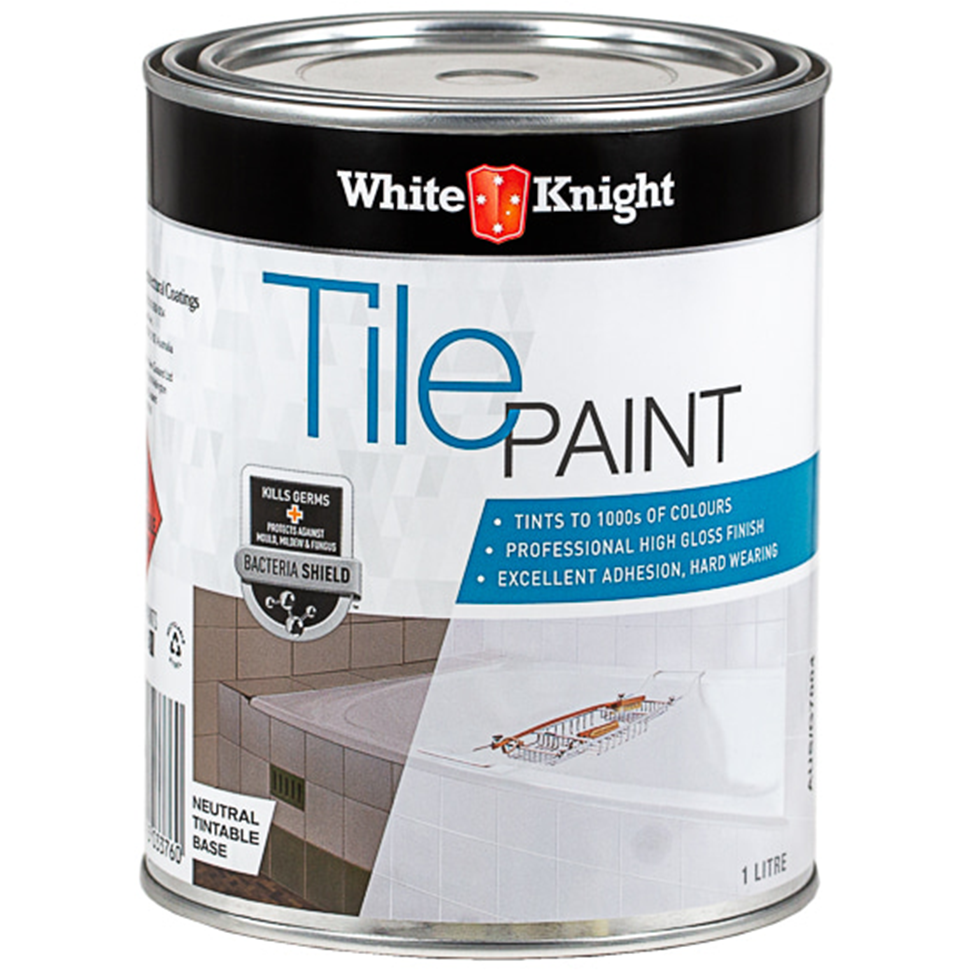White Knight Tile Paint White Tint Base 1l Bowens Timber Hardware