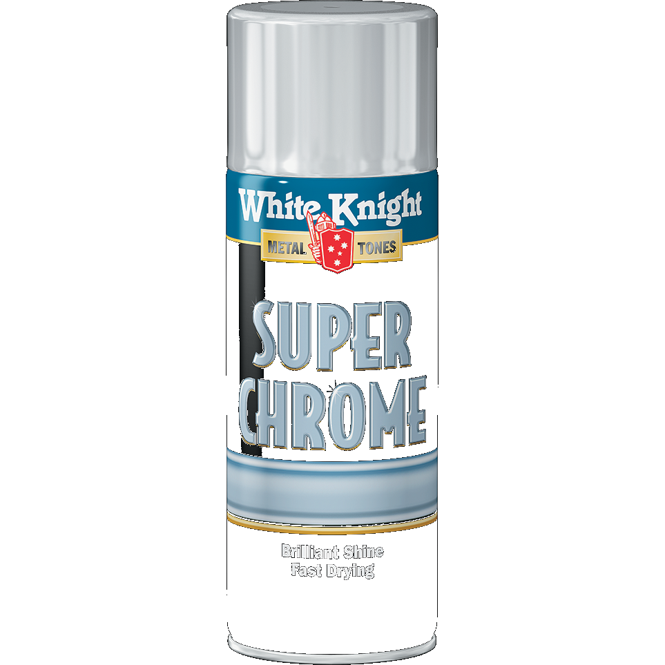 White Knight® Metal Tones Super Chrome Finish Spray Paint Bowens