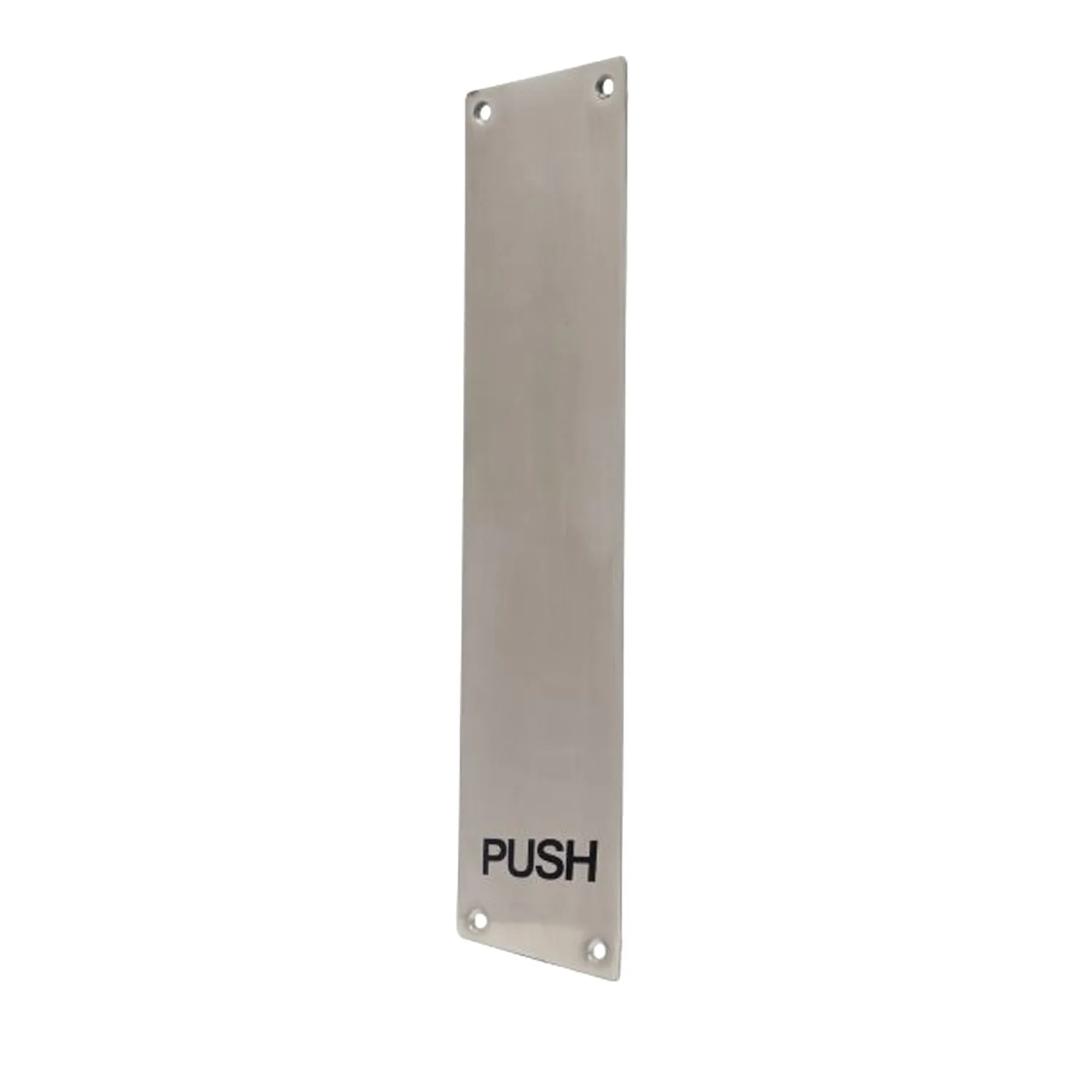 Trio Push Plate Satin Stainless Steel (Engraved)