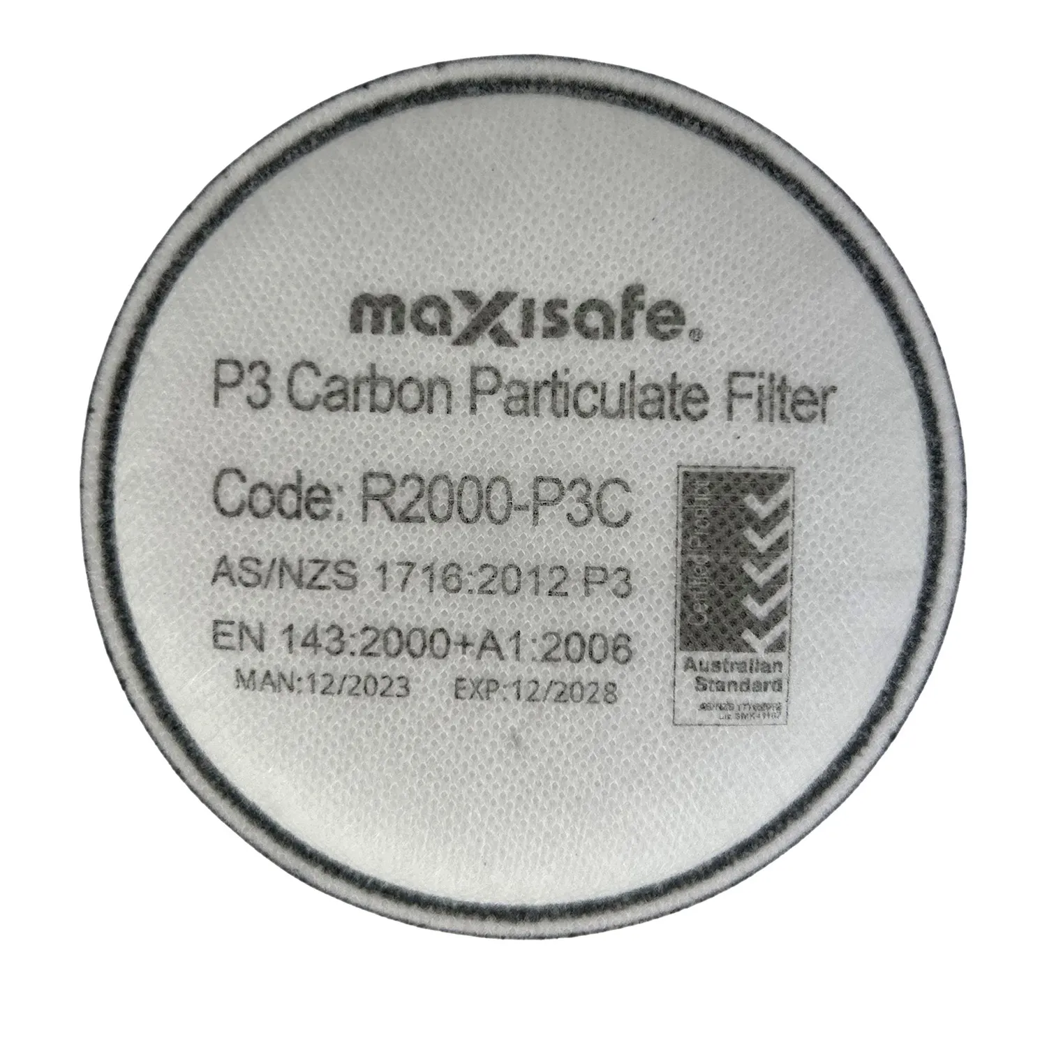 R2000P3C_01_01_c599cbde3e3932d16de4dcfa96dc46252ae8f815_R2000_P3C Maxisafe®P3 Carbon Particulate Filter White
