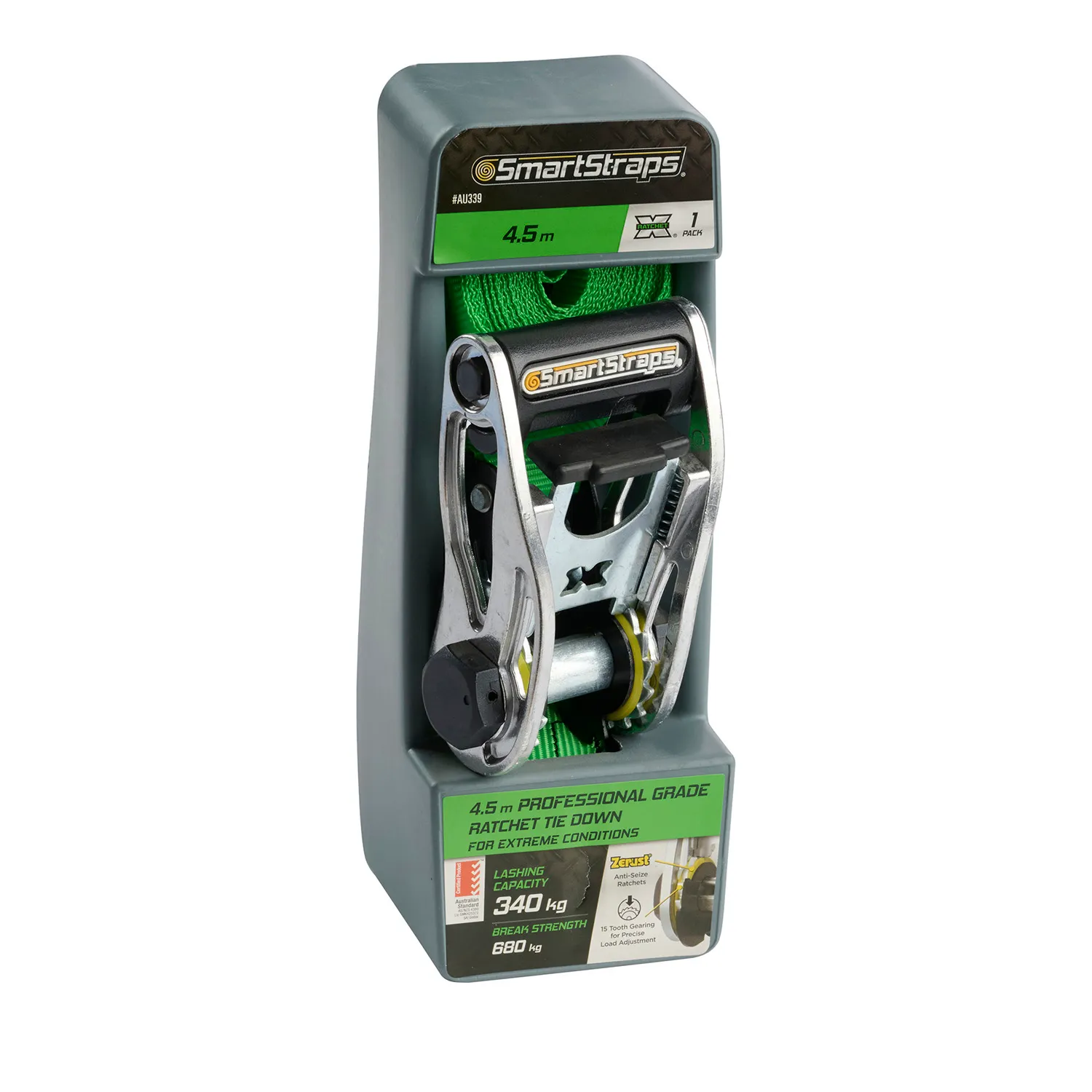 SmartStraps® 14' Ratchet-X™ Tie Down Green