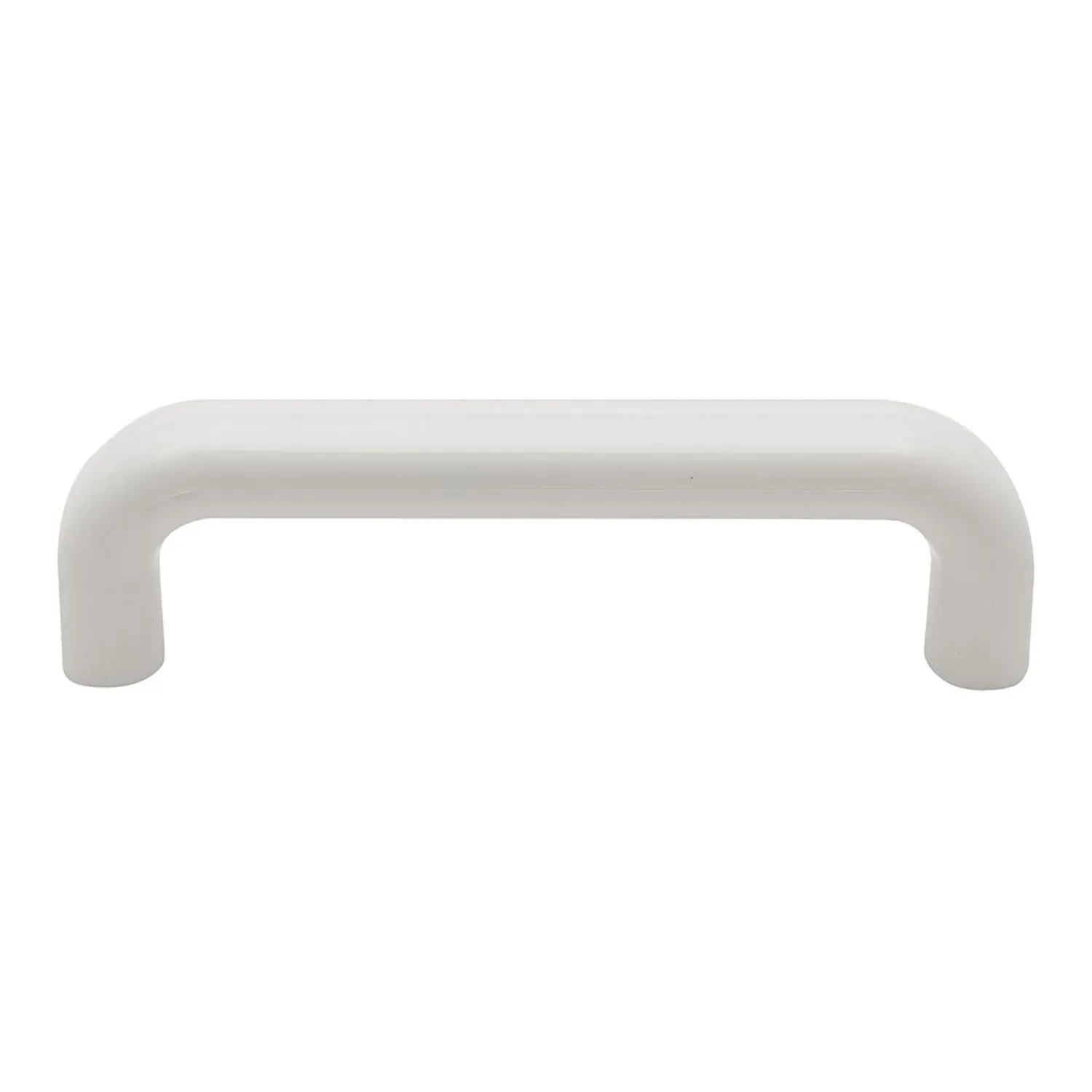 Prestige Plastic Flat Cabinet Door D Handle White