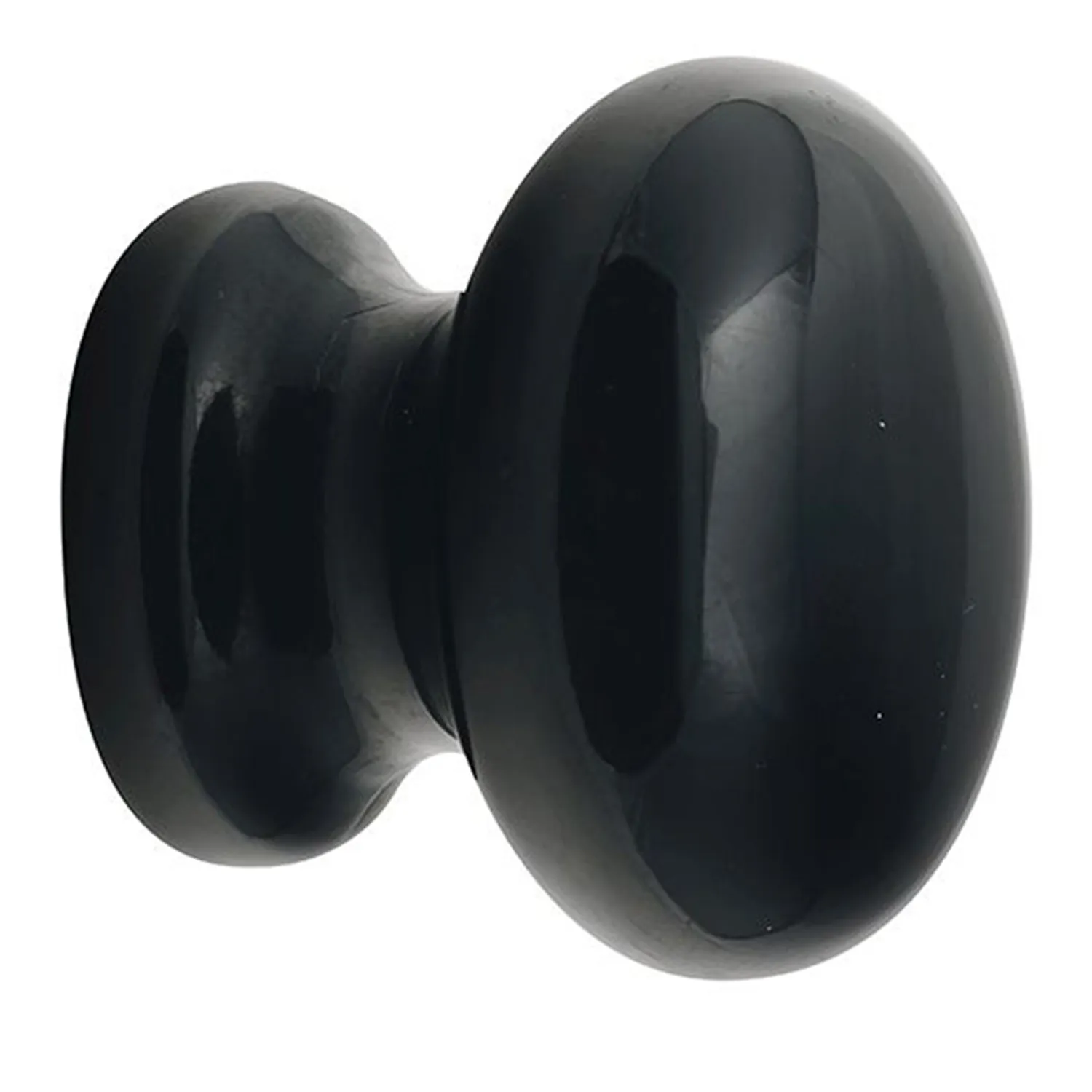 Prestige Acrylic Mushroom Cabinet Door Knob Black