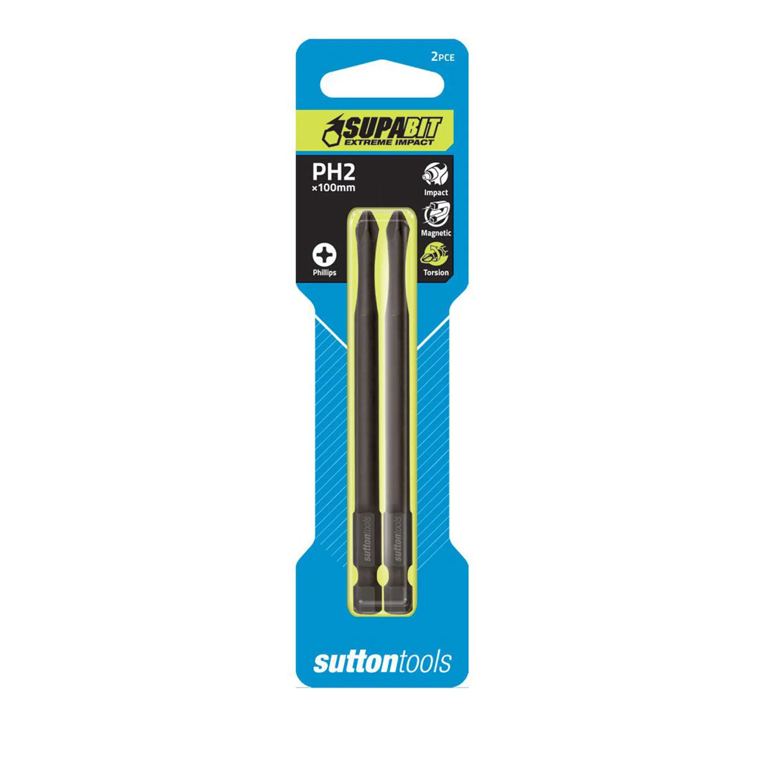 Sutton Tools Supabit Phillips Impact Screwdriver Power Bit