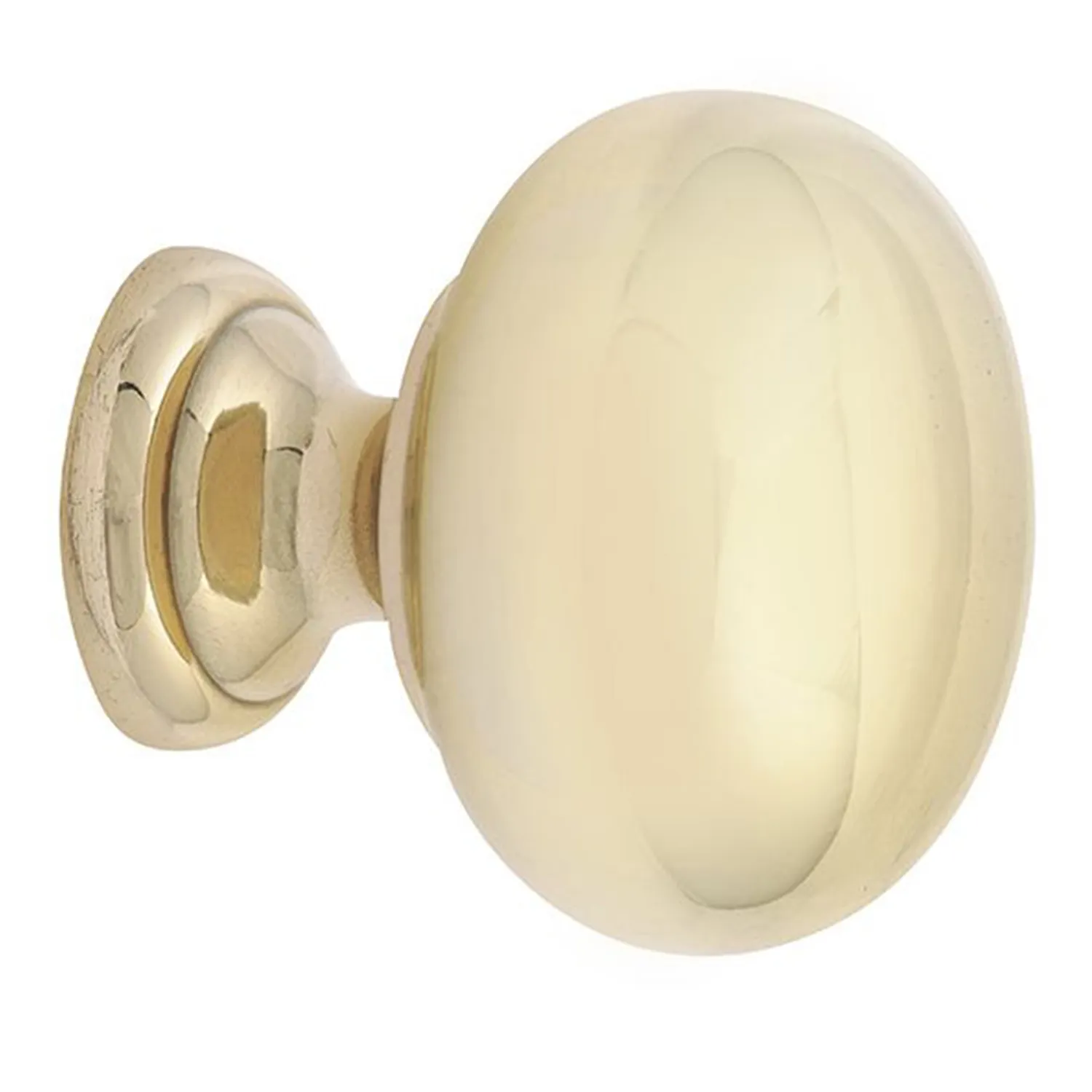 Prestige Round Cabinet Door Knob Brass