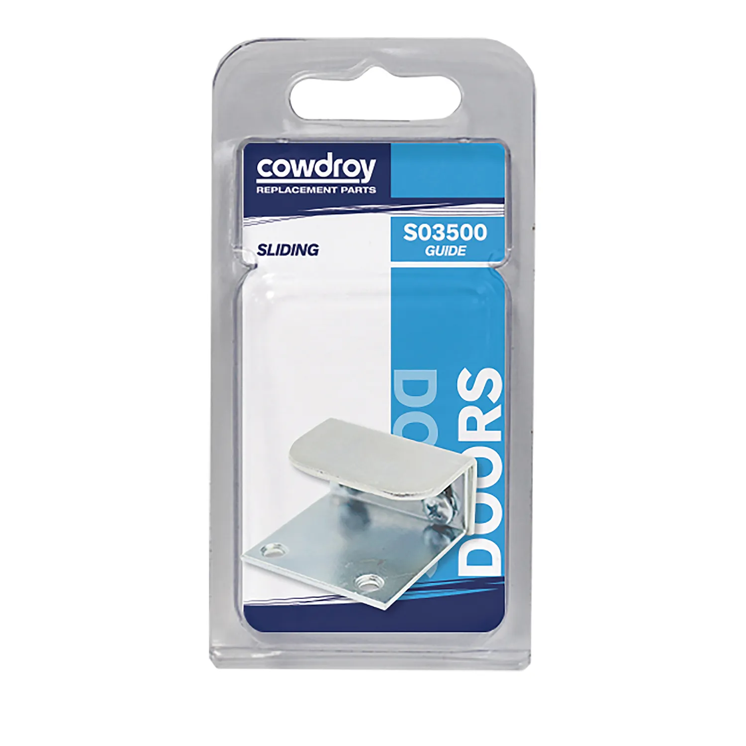 S35_01_02_6d481368a27595c248c0247d706c9c475e1a059a_S35_1 Cowdroy S35 Adjustable Wall Mount Door Guide Zinc Plated