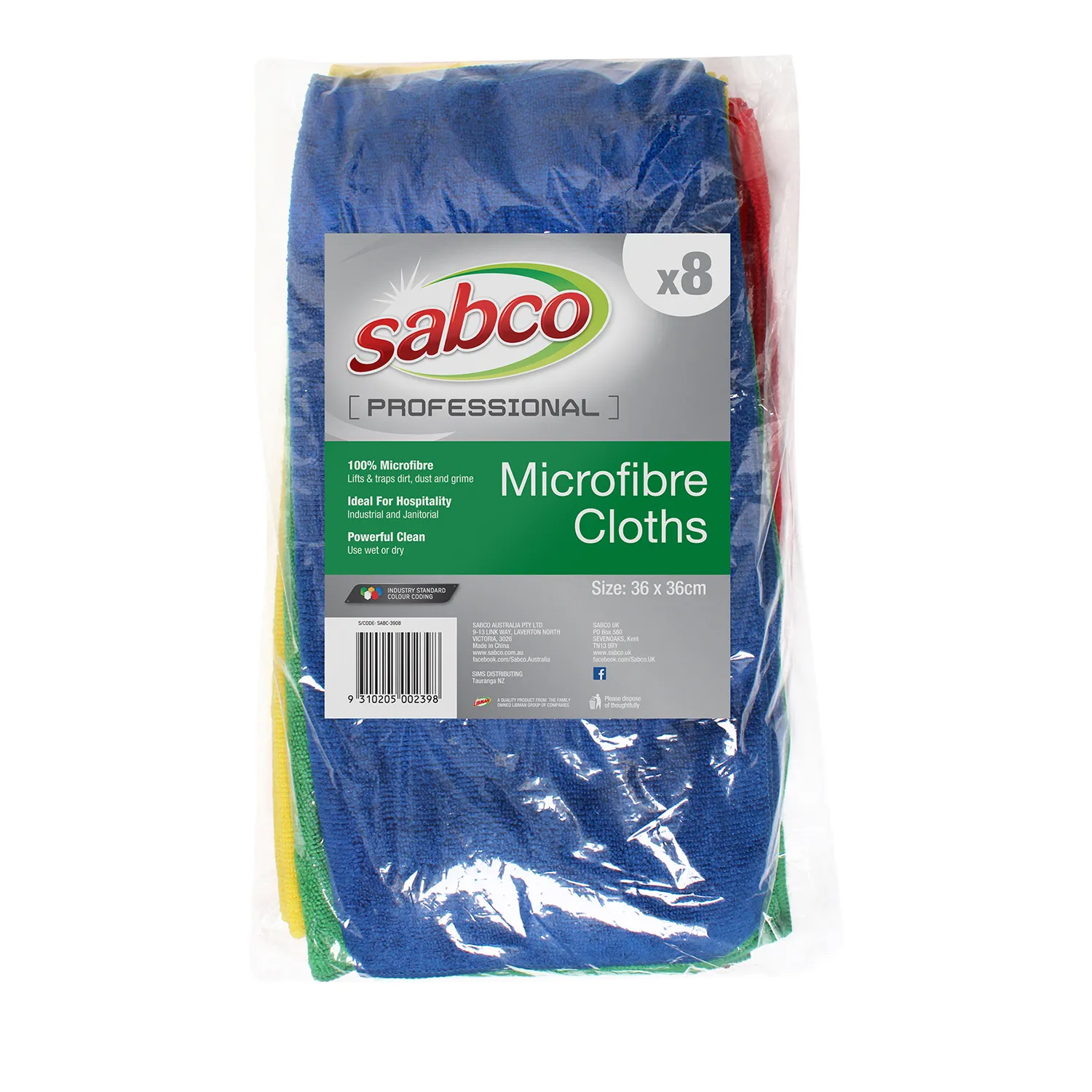 Sabco Professional Microfibre Cloths