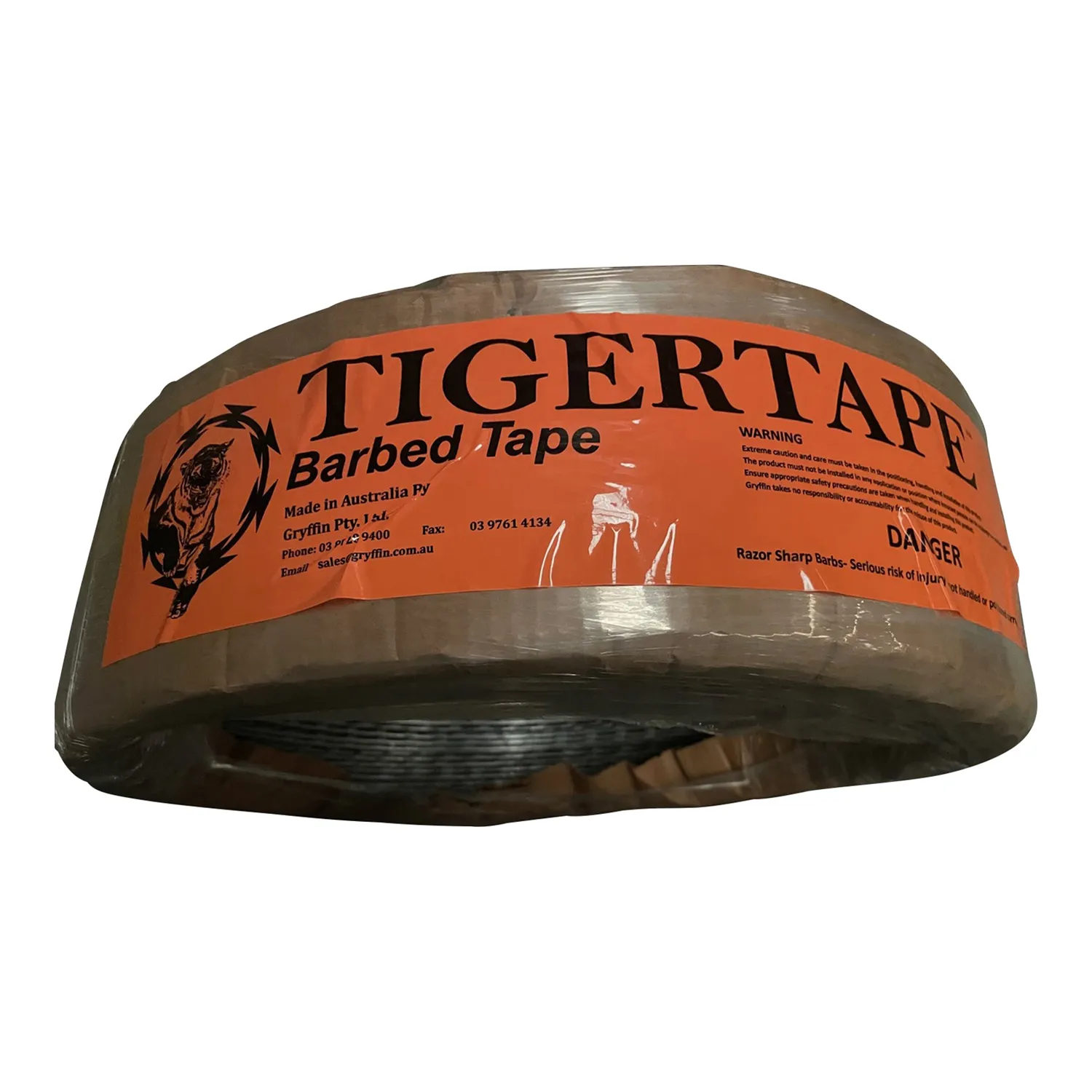Tigertape™ Barbed Wire Short Barb Flat Loop Galvanised