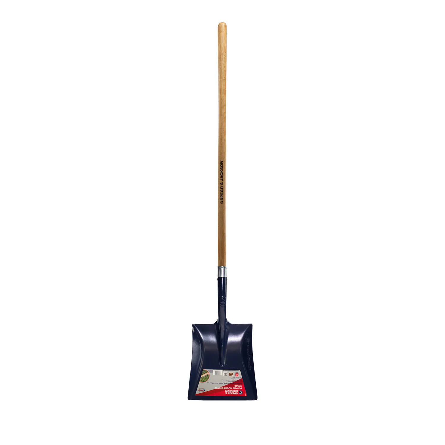 Spear & Jackson Square Mouth Shovel with Long Oak Handle