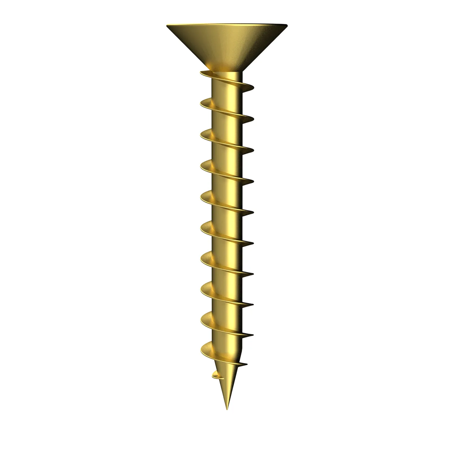 Bremick™ Hinge Screw Countersunk Head Phillips Drive Brass Plated