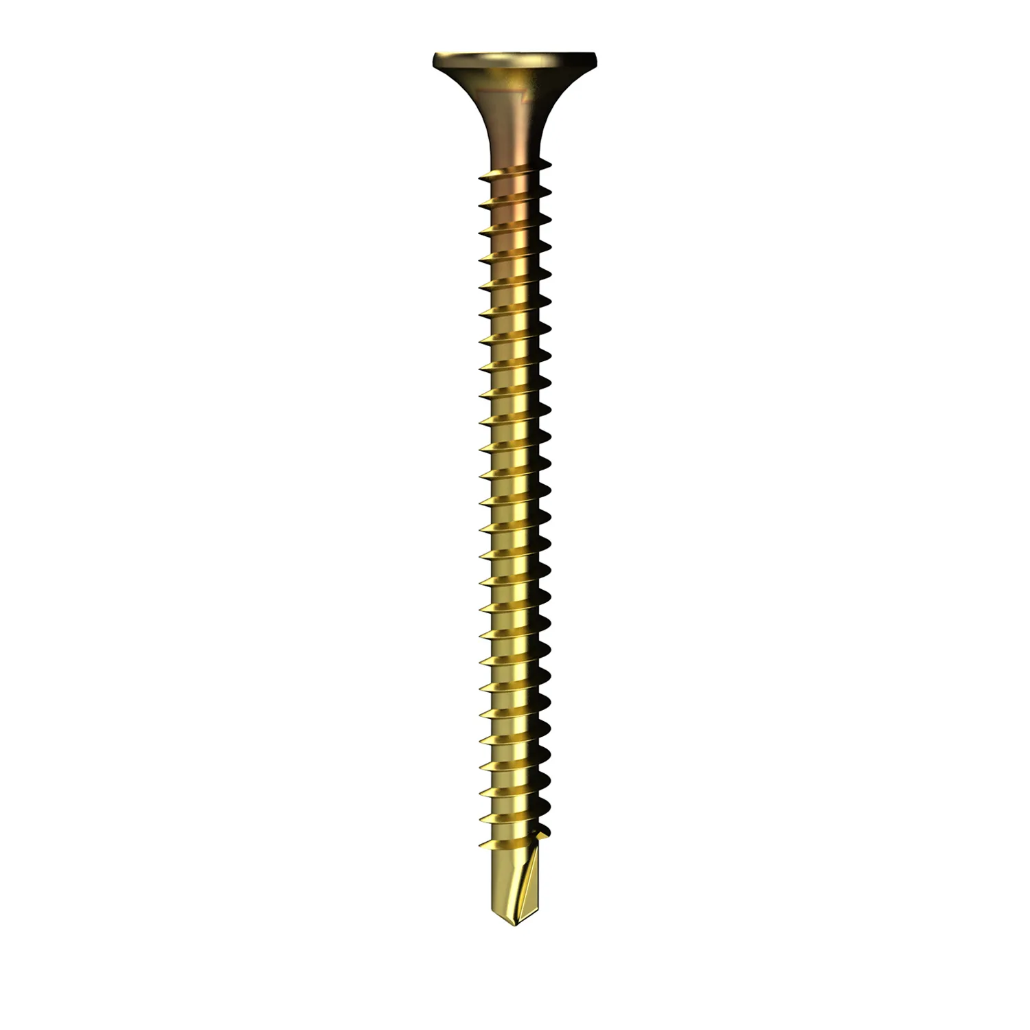 Bremick™ Metal Screw Bugle Head Phillips Drive Zinc Gold